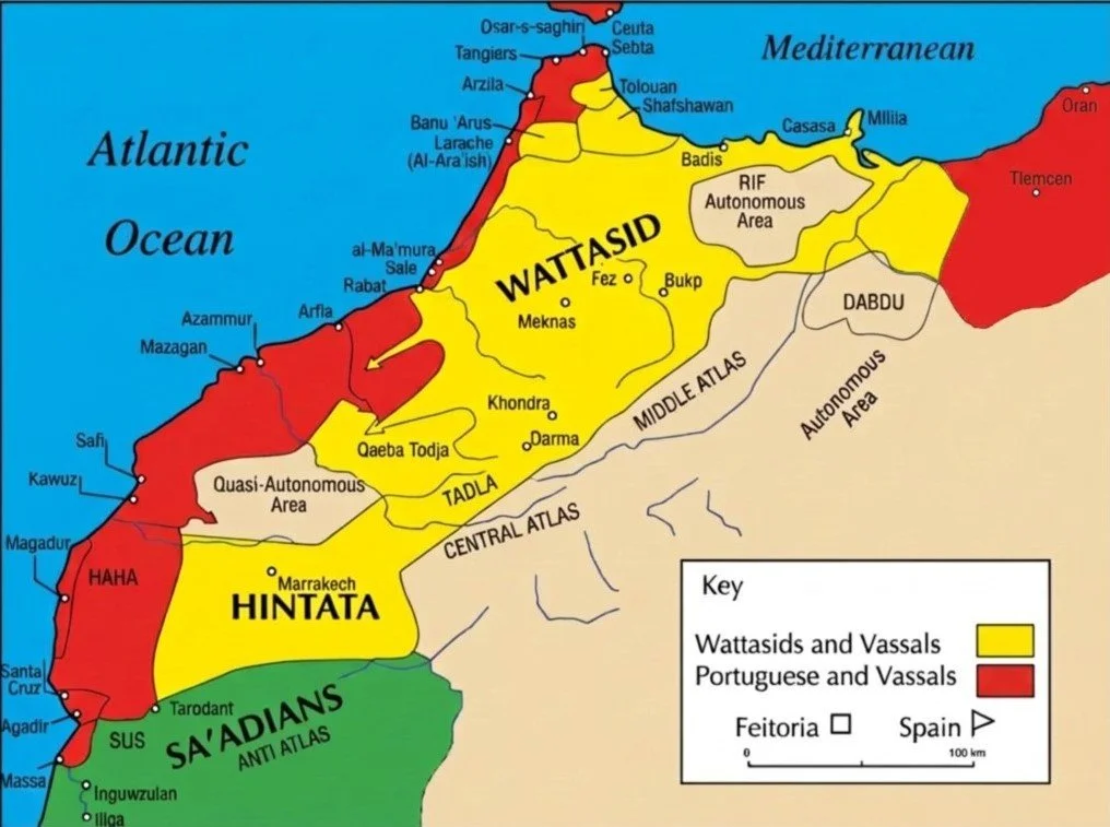 The Moroccan Empire After the Marīnids — Fragmentation and the Rise of the Jazūliyya-Backed Saʿdians, 1516
