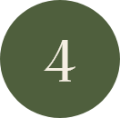 Number four inside a dark olive green circle
