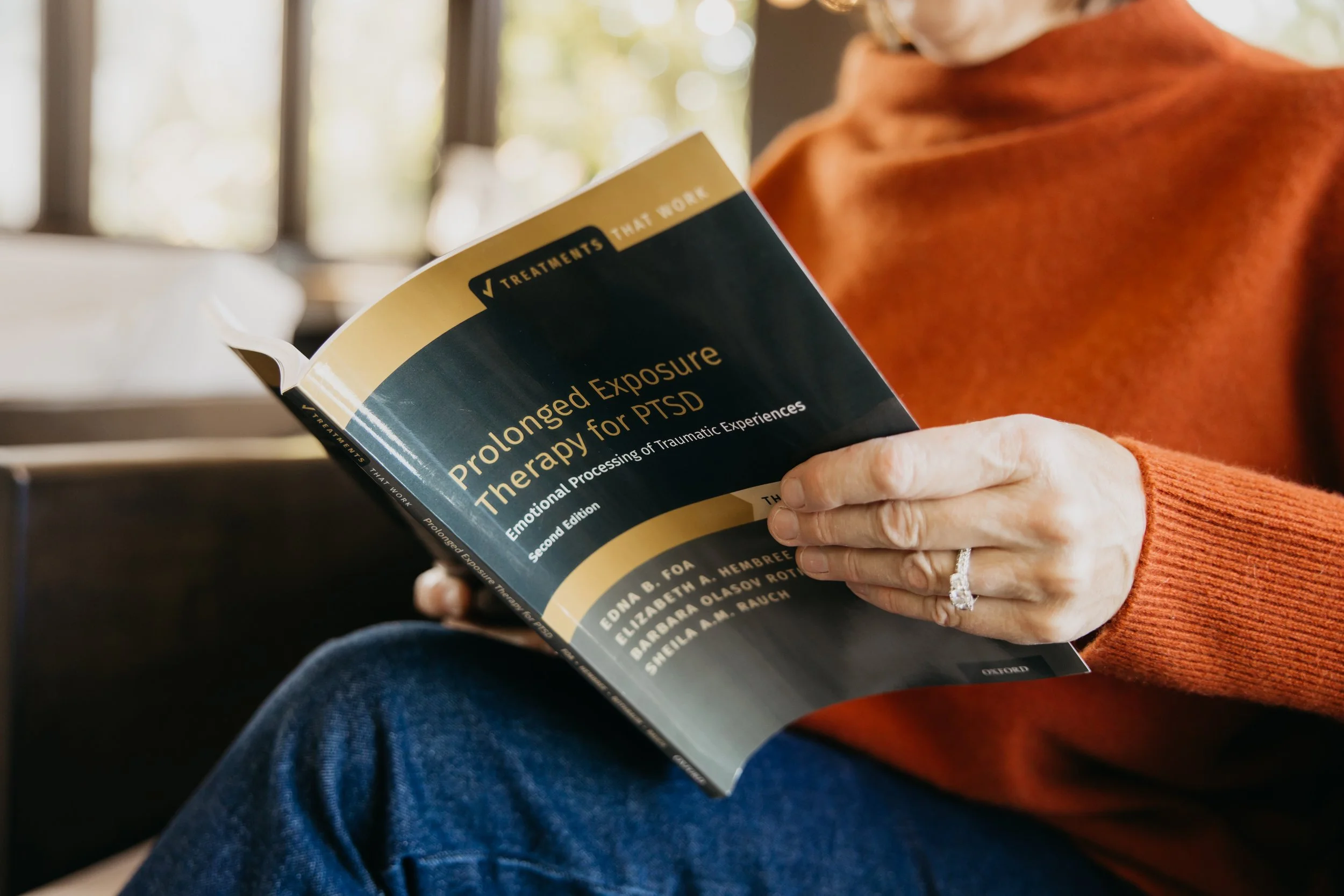 Dr. Melissa Polusny provides Prolonged Exposure Therapy (PE) online in 43 states.