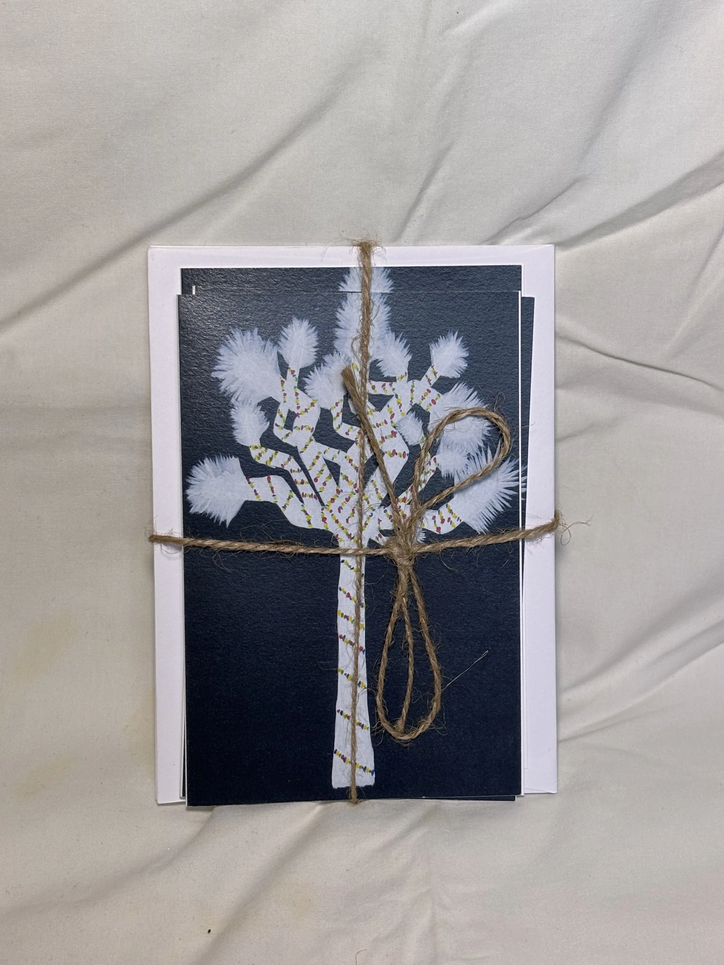 Christmas joshua tree desert winter holiday card