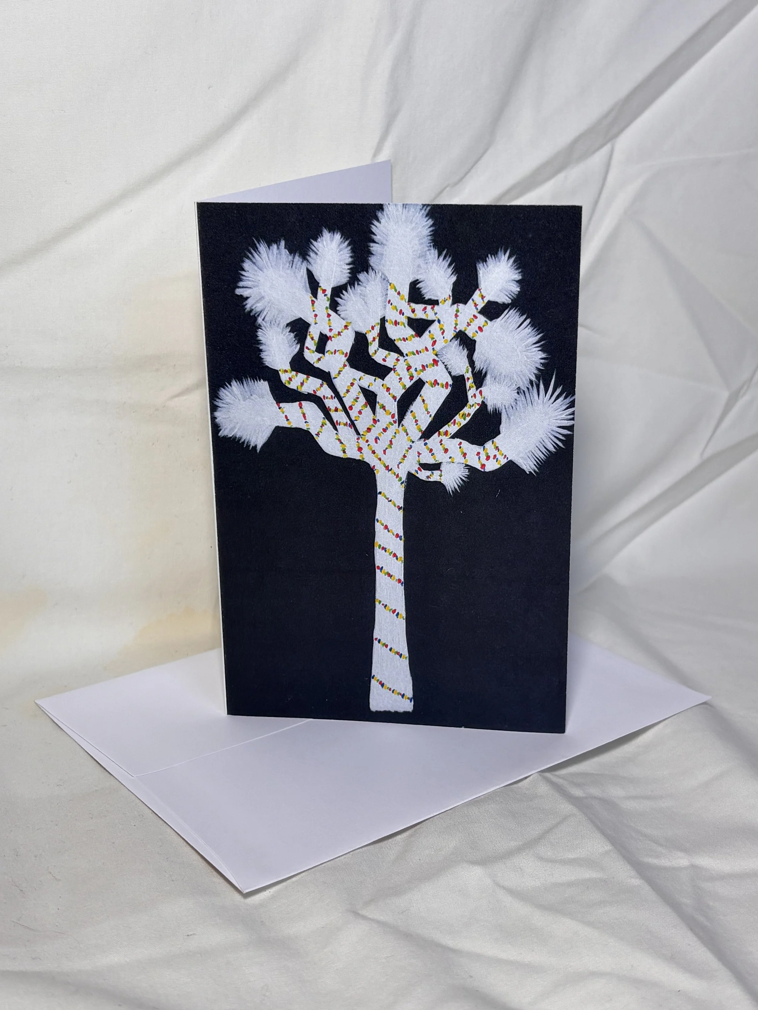 Christmas joshua tree desert winter holiday card