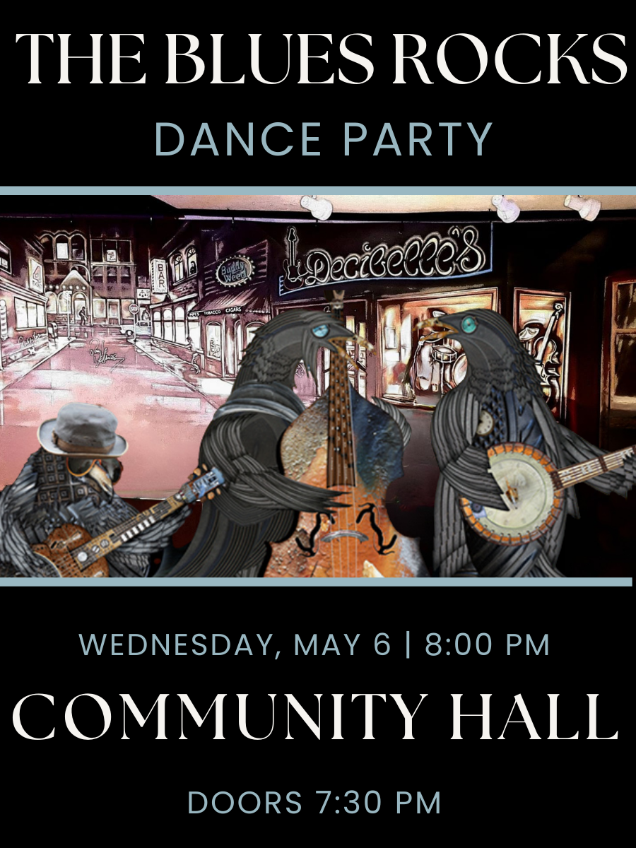 BLUES ROCKS. DANCE PARTY.