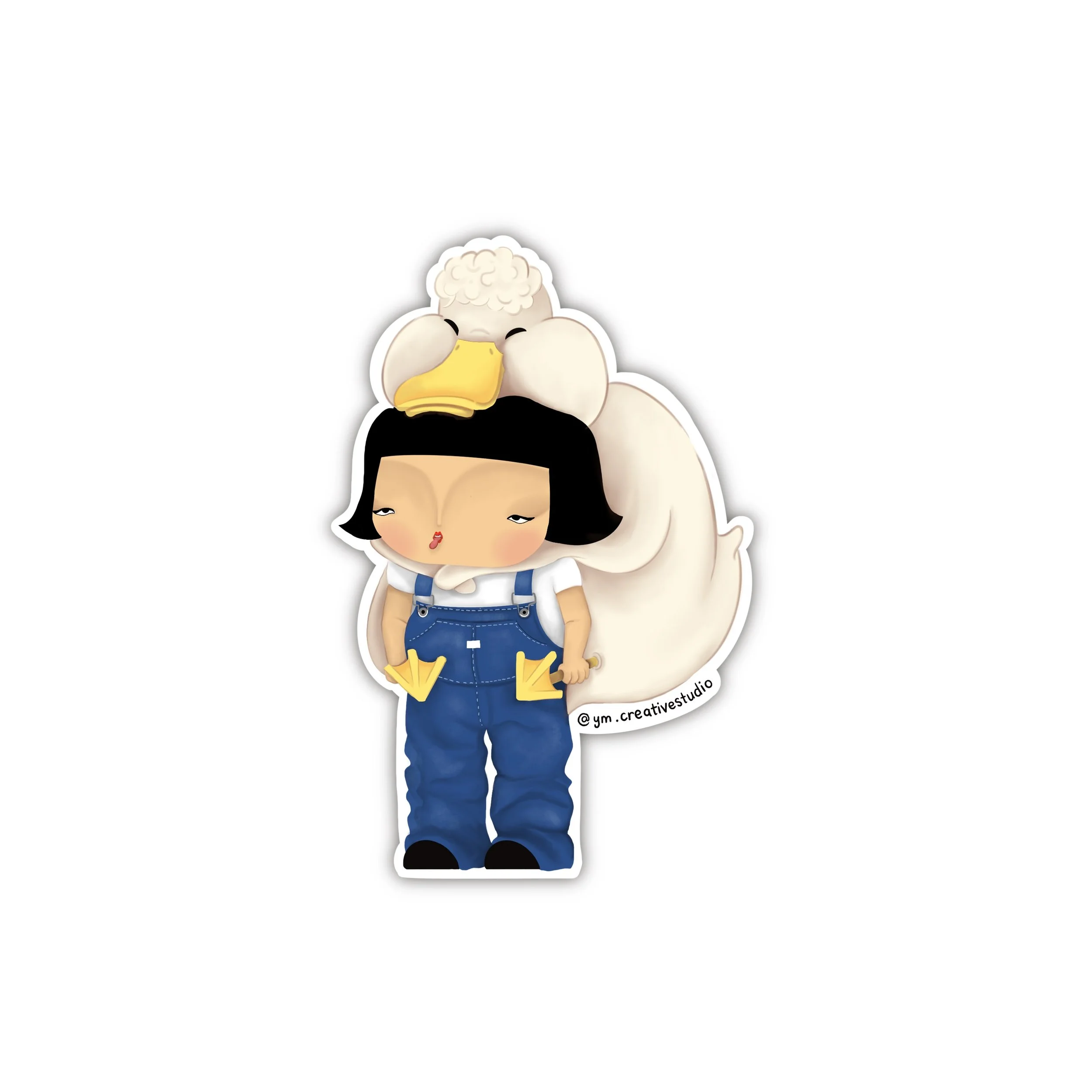 Piggy Back Sticker