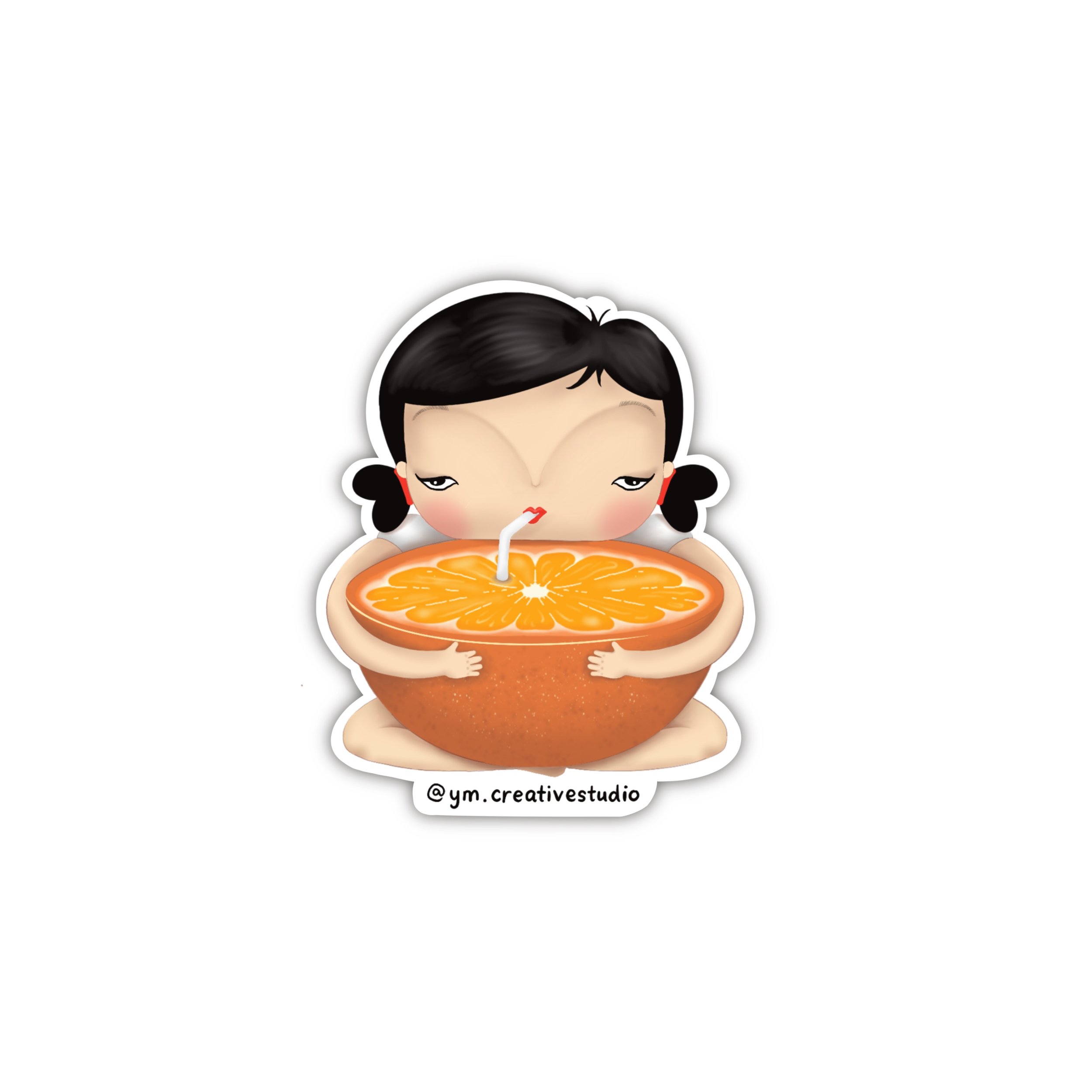 Orange Sticker
