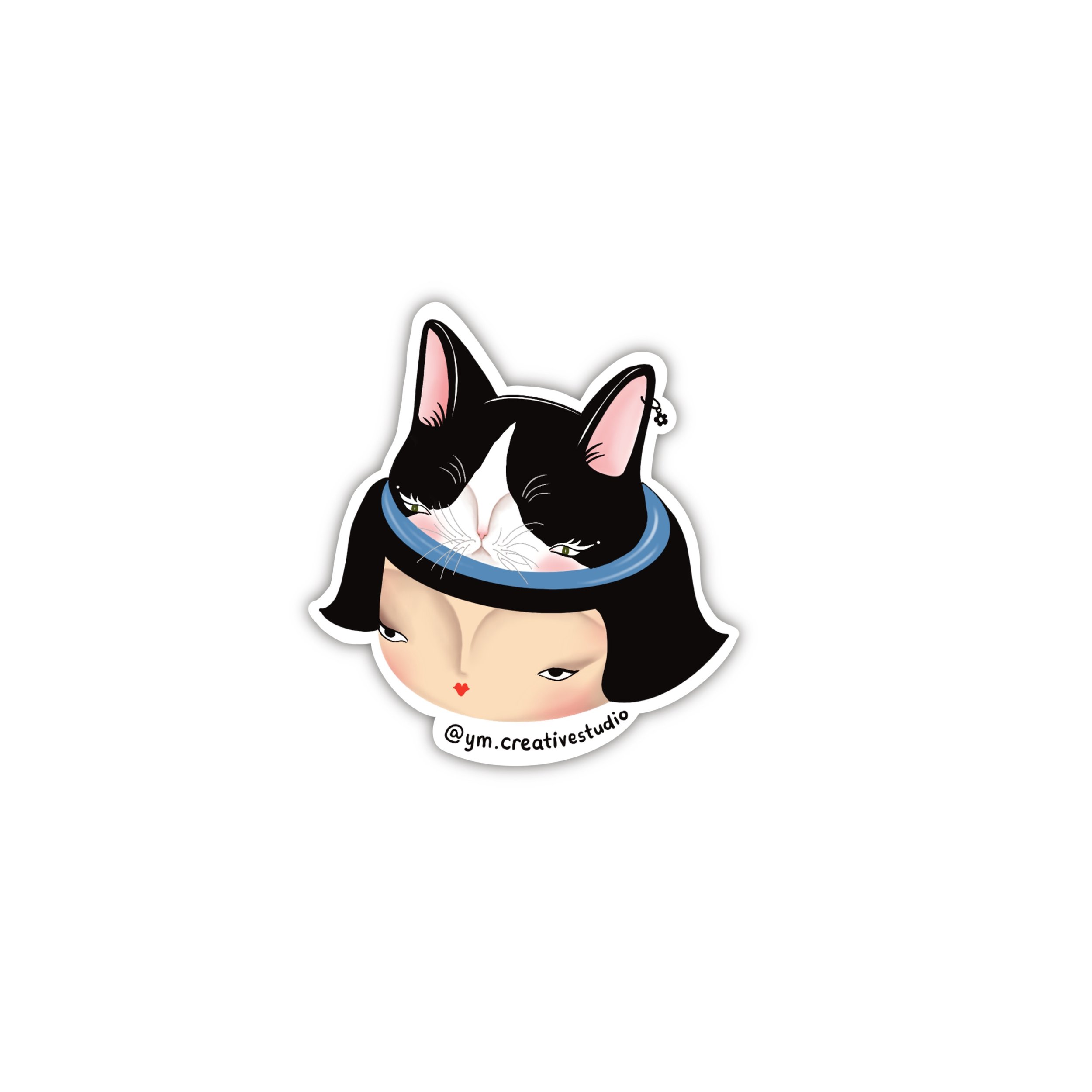 Drowning in thoughts sticker