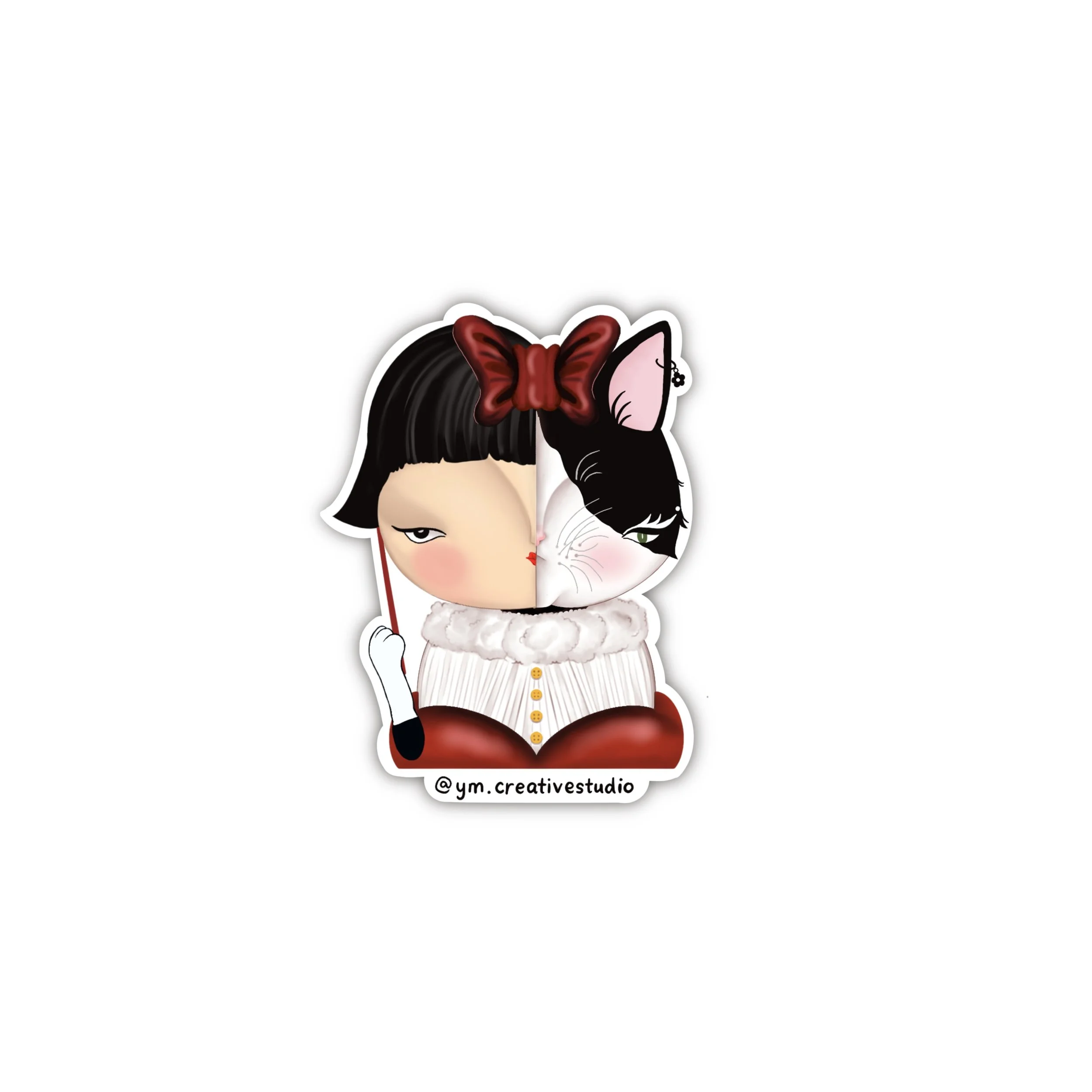 Cat Mask sticker