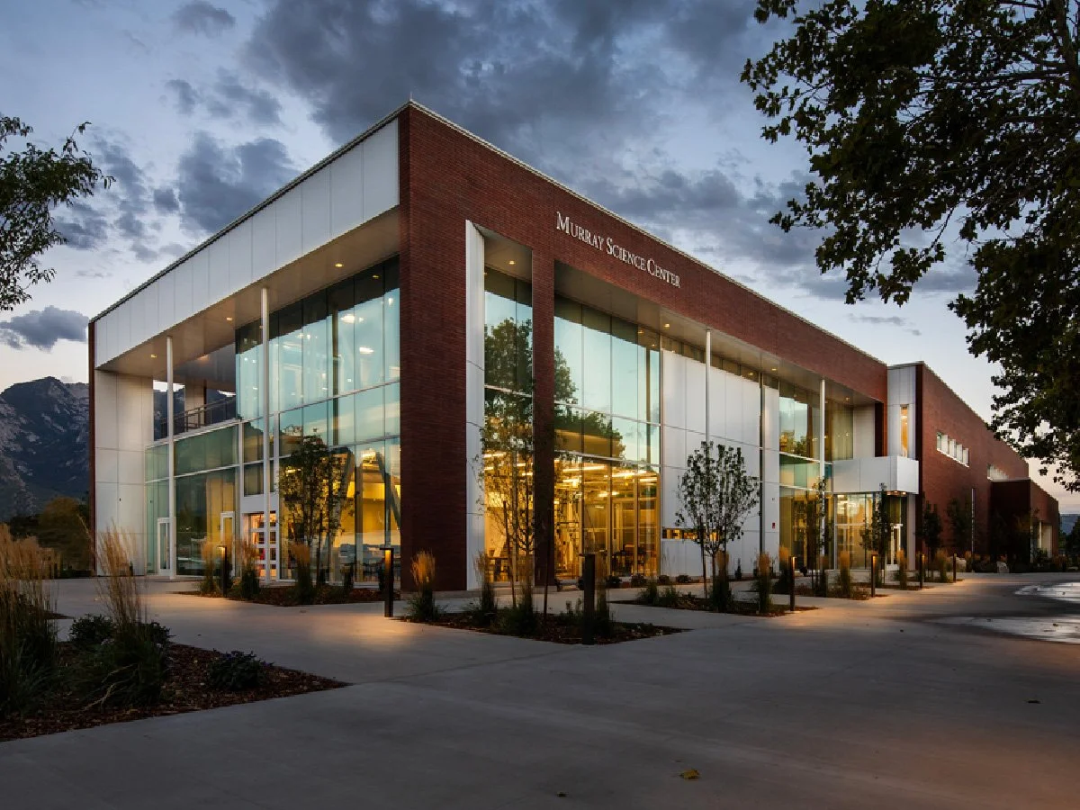 Waterford School Science Center exterior, Sandy Utah — K12 zero-emission MEPT engineering by Lynk Engineers
