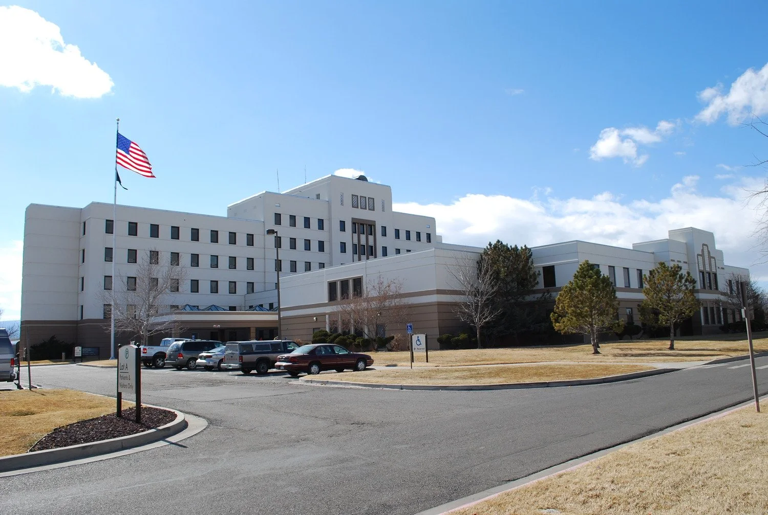 Exterior daytime view of the Grand Junction VA Medical Center, home to the VA's Electronic Health Record Modernization data center project.