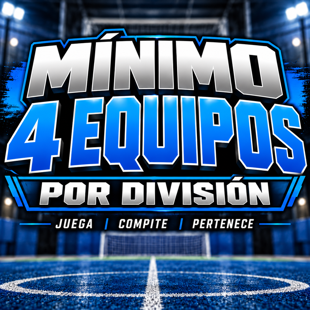 Requisito de participación en el torneo RISE: mínimo de cuatro equipos inscritos por división para realizar la competencia.