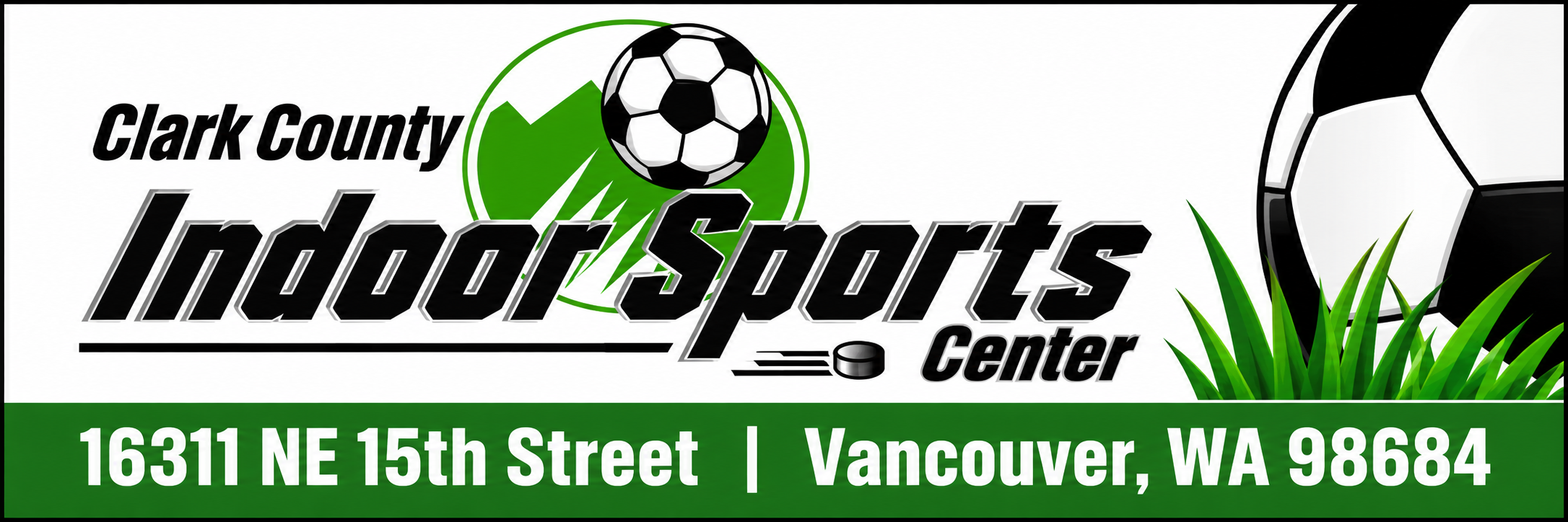 Clark County Indoor Sports Center, 16311 NE 15th Street, Vancouver, Washington 98684, home of the RISE Invitational Indoor Cup Thanksgiving tournament.