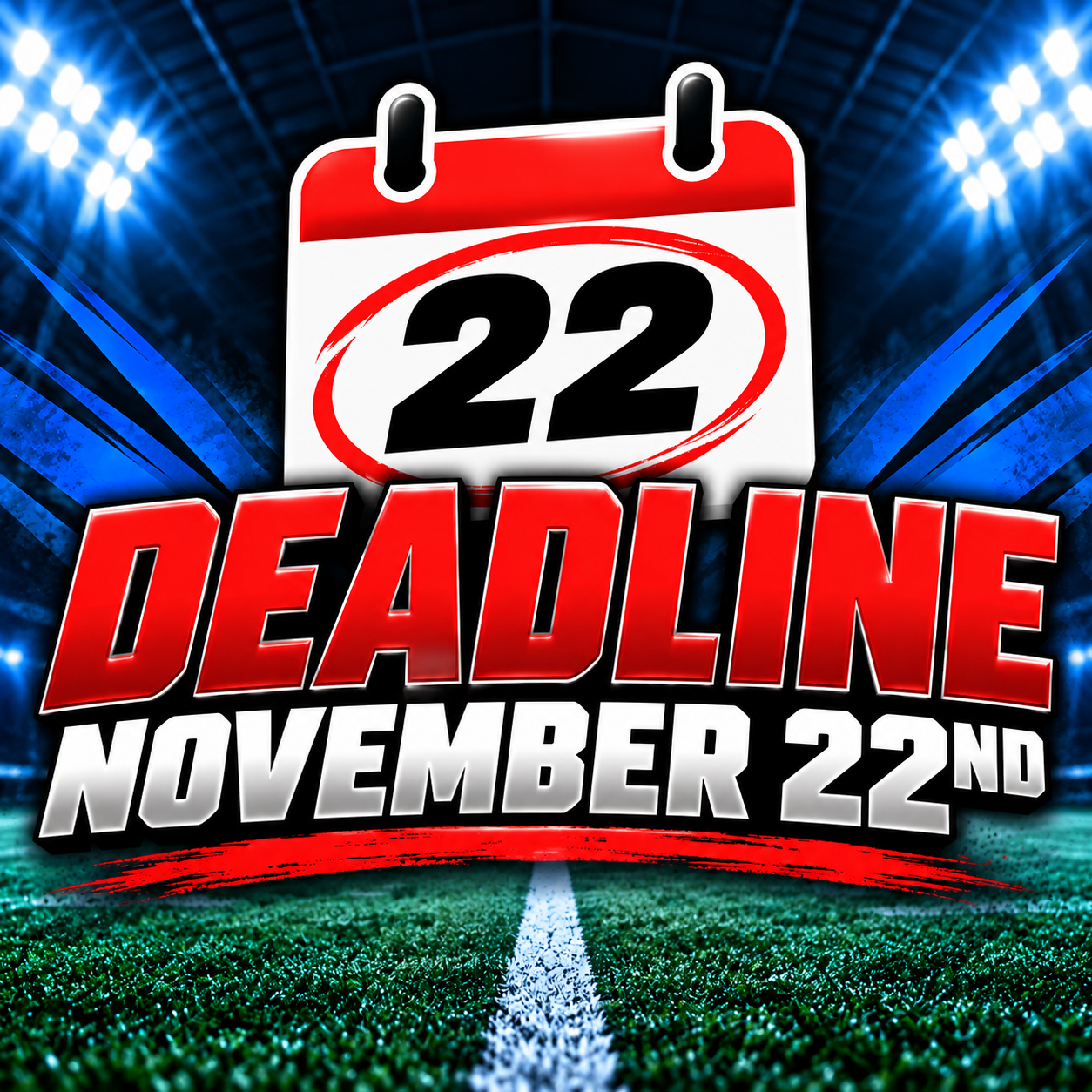 RISE Invitational Indoor Cup Thanksgiving tournament registration deadline November 22, 2026.