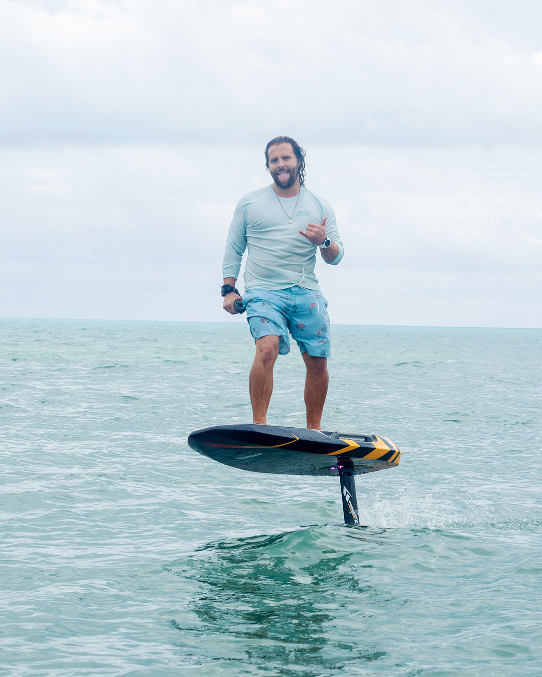 man riding waydoo eFoil