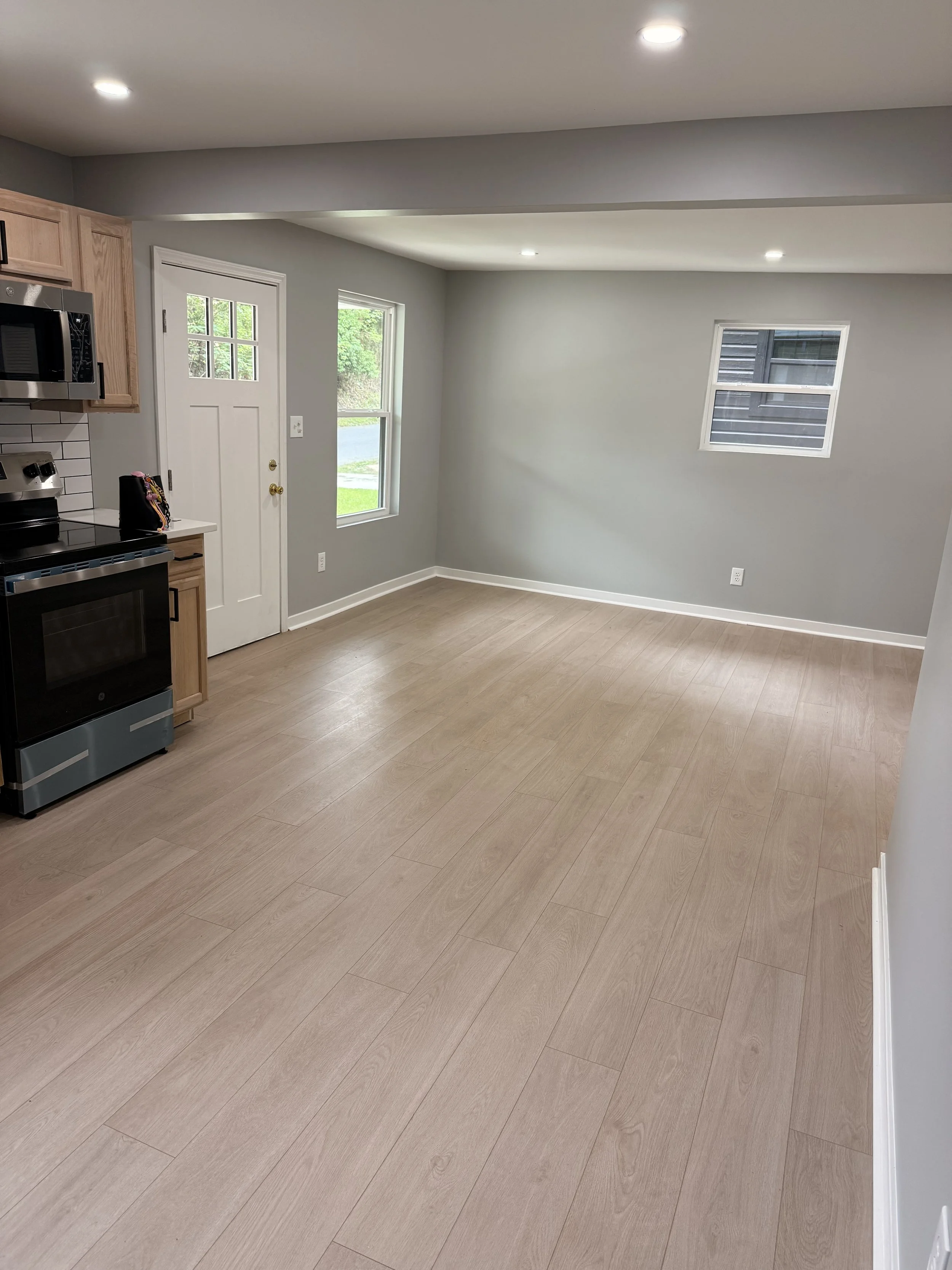 Open living design allows for maximum family interaction.
