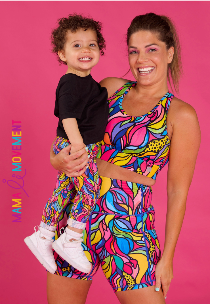 Lucy and her daughter as ongoing ambassadors & models for Mama Movement - Acitvewear label.