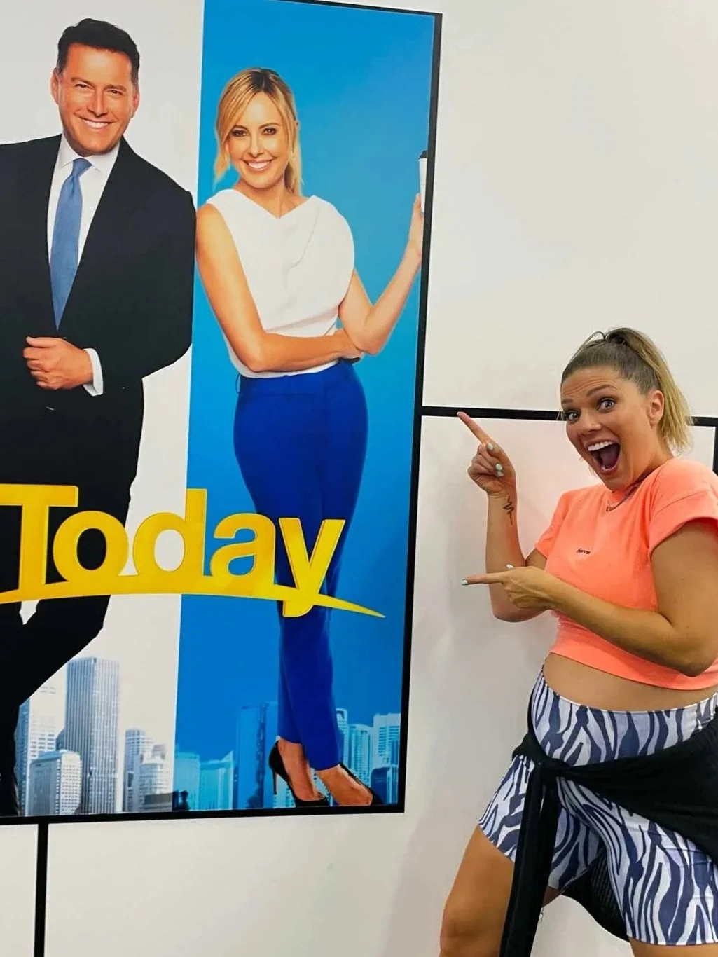 (Very pregnant) Lucy on the Today Show with Karl Stefanovic doing a segment on her Dance Fit sessions for 28 By Sam Wood online app