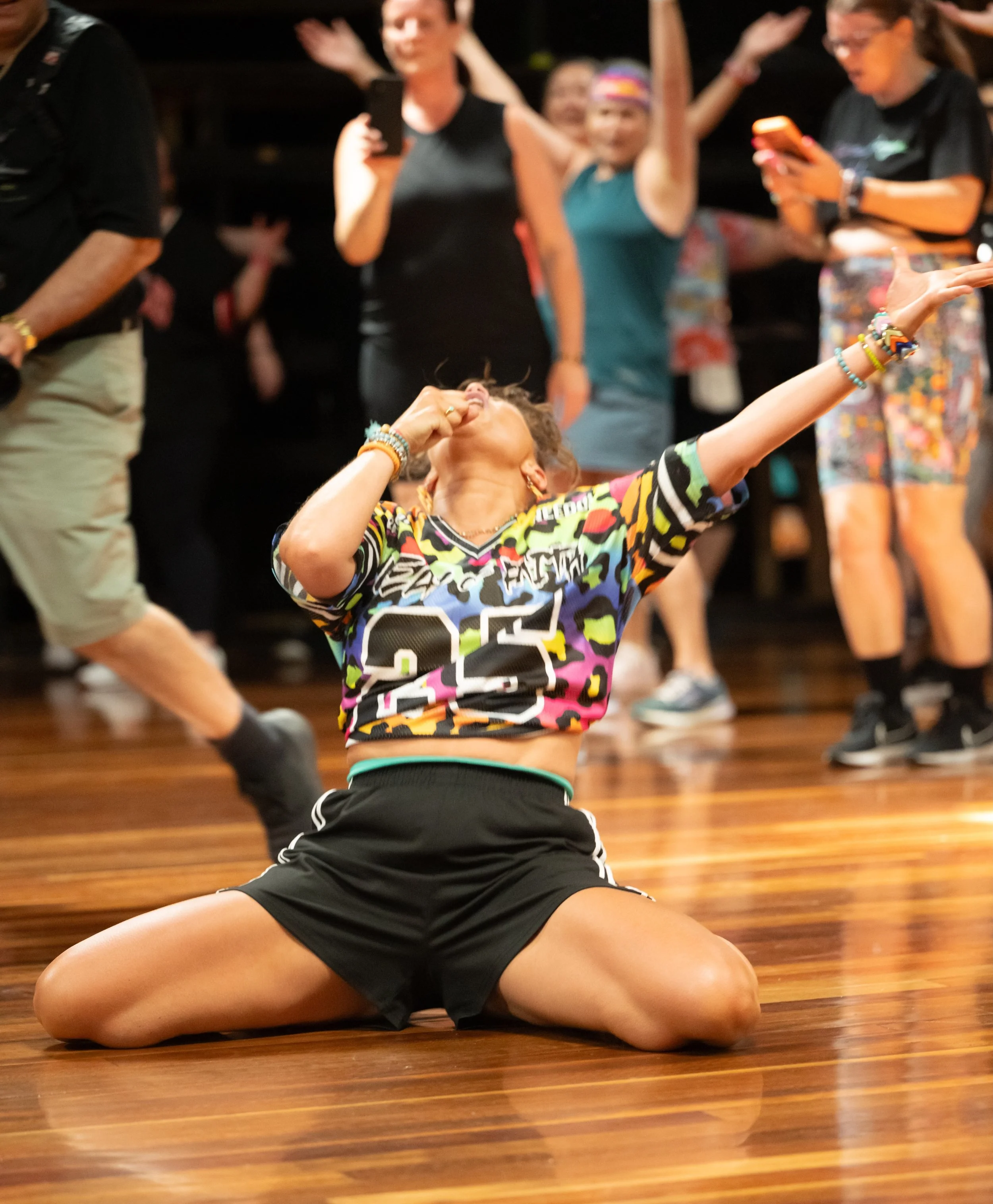 Lucy being Lucy at her Melbourne event.