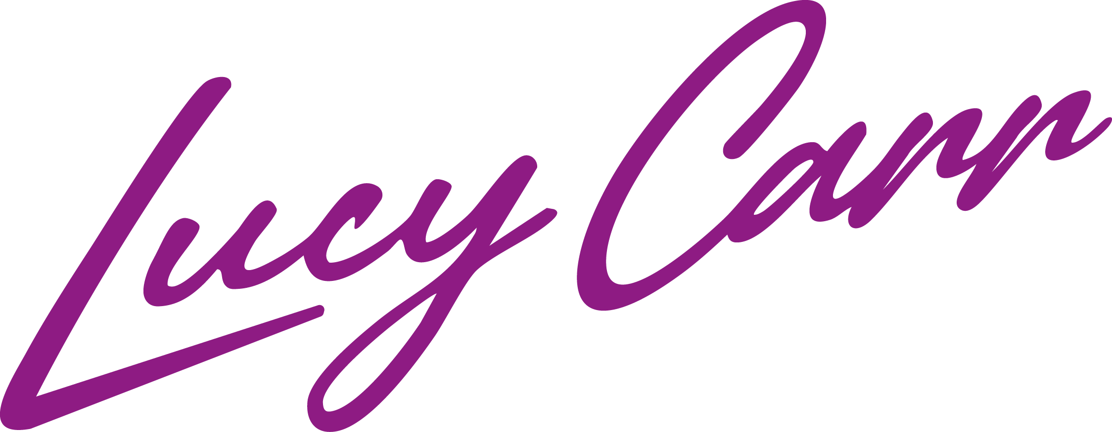 Stylized purple text says 'Luxe Love' on a black background.