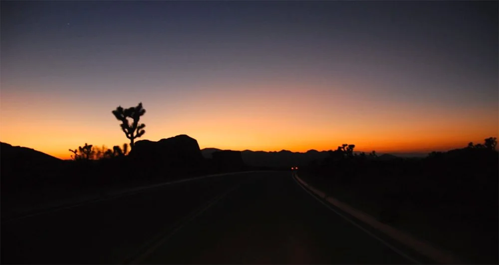 desert sky, desert landscape, Joshua Tree national park sunset