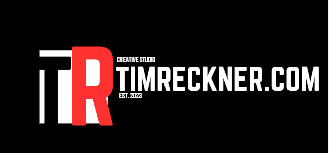 Bold logo with large red letter 'R' and white text reading 'timRECKNER.com' on a black background.