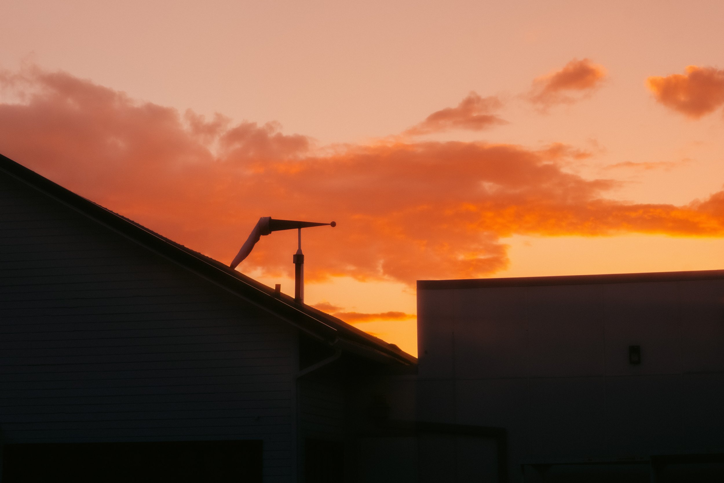Eerie film photograph of the oldest US airfield, Pearson Air Museum in Vancouver, WA (Portland Metro), capturing the quiet solitude of Fort Vancouver National Historic Site and its role in the 1937 Transpolar Flight.