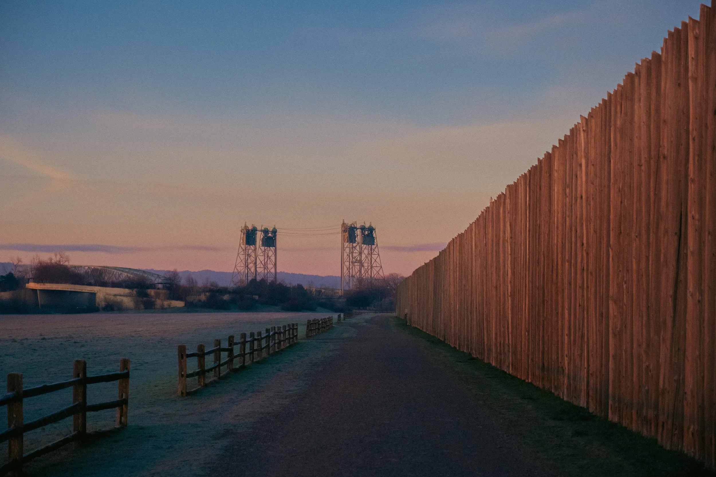 Eerie film photograph of the oldest US airfield, Pearson Air Museum in Vancouver, WA (Portland Metro), capturing the quiet solitude of Fort Vancouver National Historic Site and its role in the 1937 Transpolar Flight.