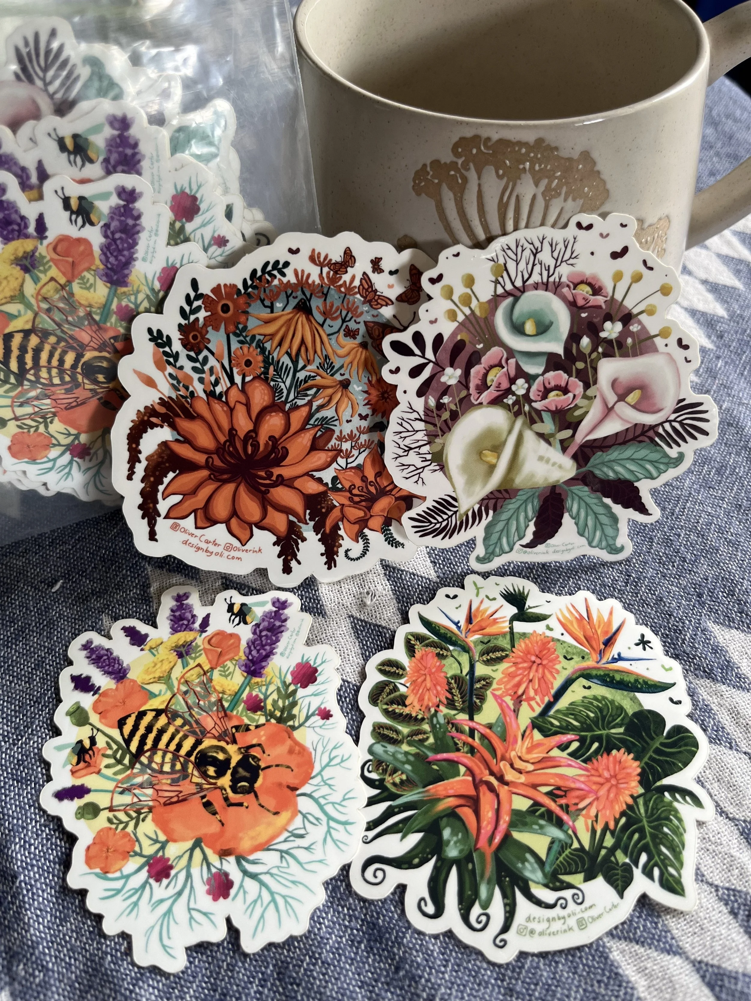 4 Seasons Flower Power Sticker Pack