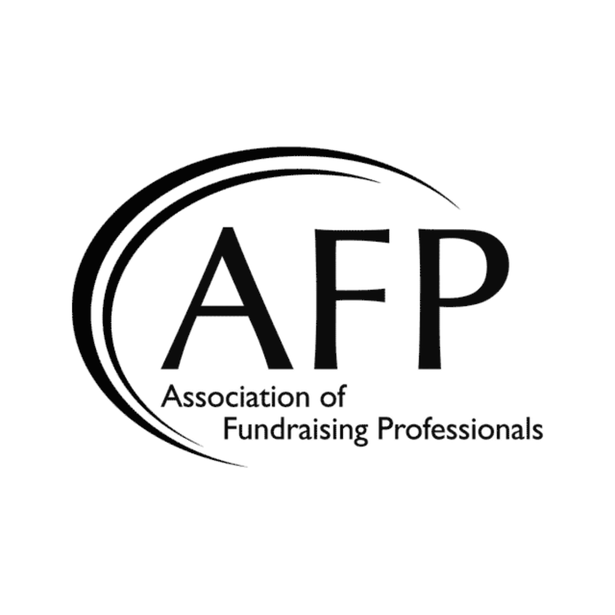 Black and white logo with the text 'AFP' and 'Appearance of Professional' underneath. The logo has a circular design element.