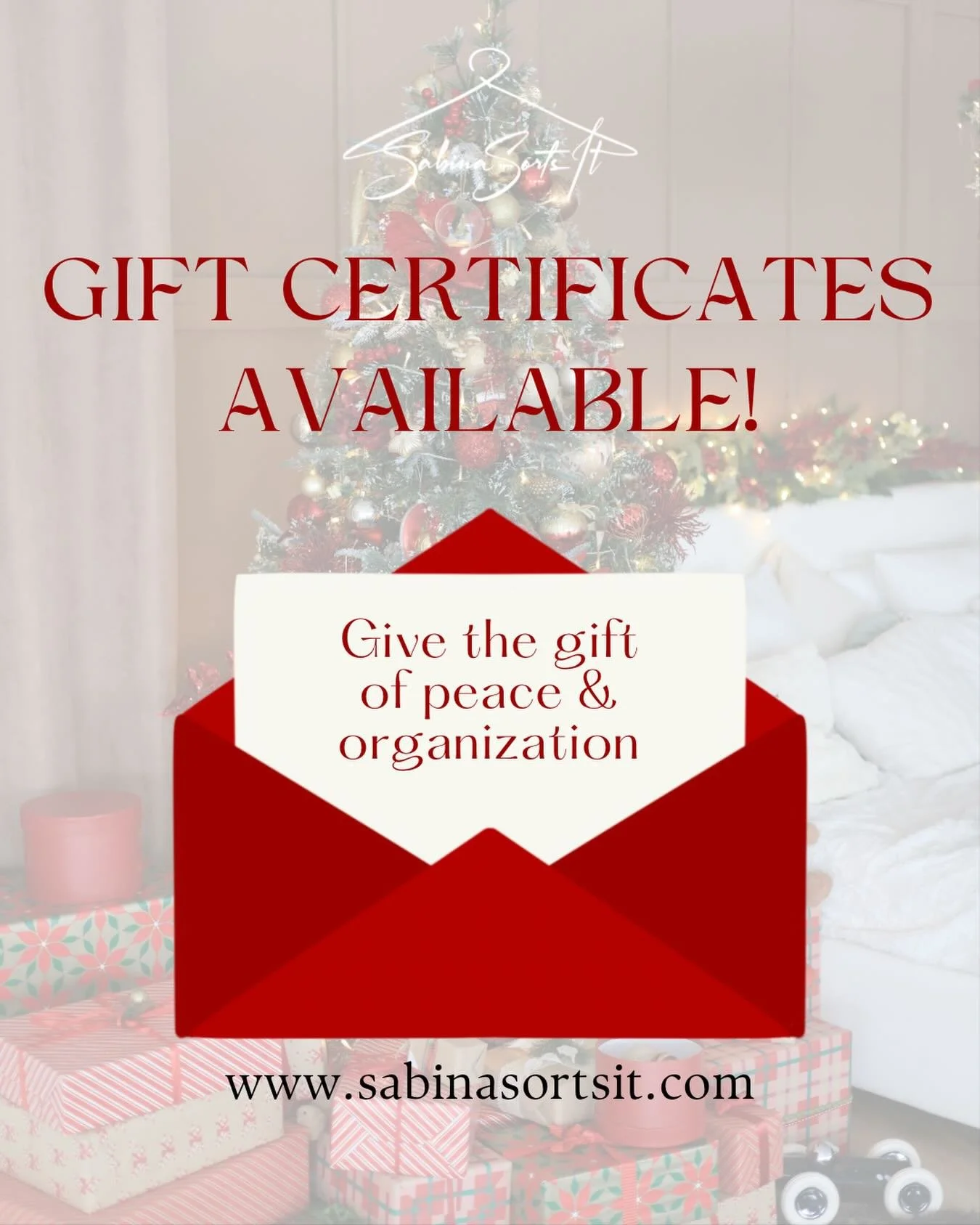 The best gift isn&rsquo;t something you wrap&hellip; it&rsquo;s something that gives peace, clarity, and time back.

✨ Gift certificates are officially available! ✨

Give the gift of an organized home this season &mdash; the kind that lasts long afte