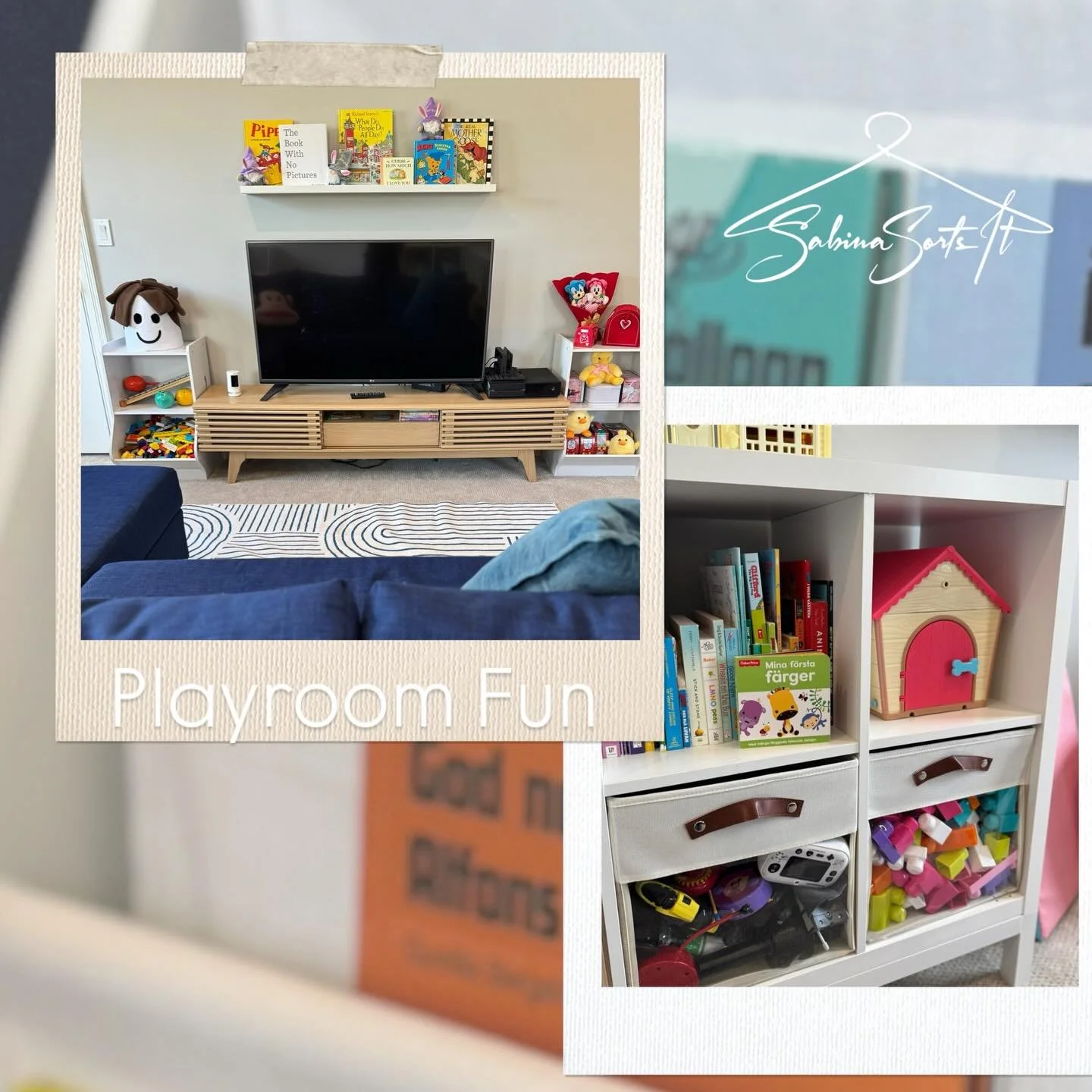 This playroom wasn&rsquo;t just about toys and storage. 🚂🧸
It was about intention.
Room for fun.
Space that actually works.
And most importantly&mdash;making it personal.

Built the arcade games, sipped my &ldquo;Starbucks,&rdquo; and tested the sp