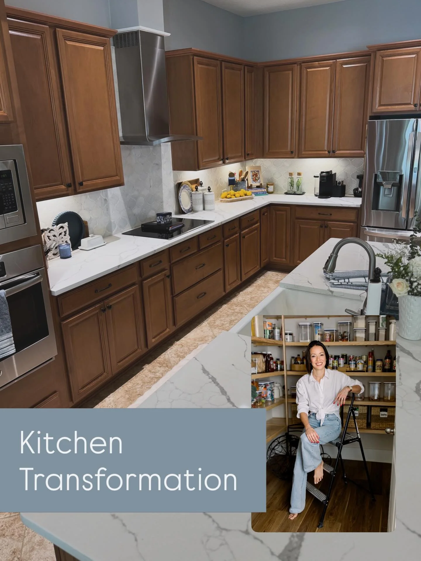 A kitchen should do more than look beautiful&mdash;it should support the life you love to live. 🤲

This kitchen was reimagined with intention behind every detail. 🍴

She loves hosting and bringing people together. He enjoys grilling, crafting the p