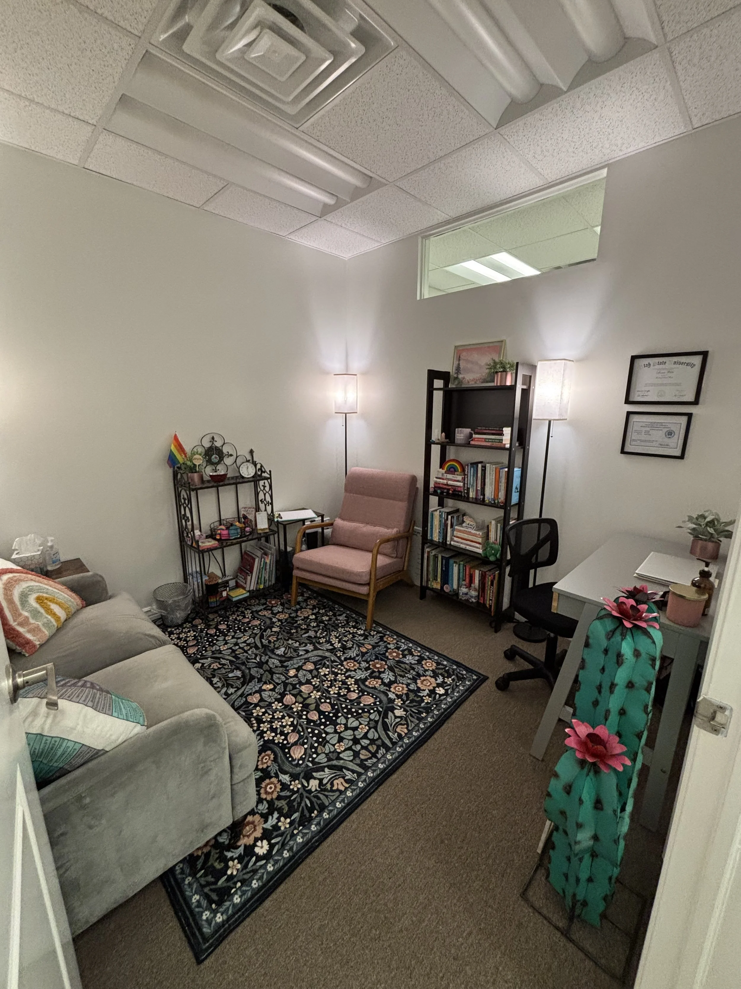 Mental health counseling office interior in Ogden Utah