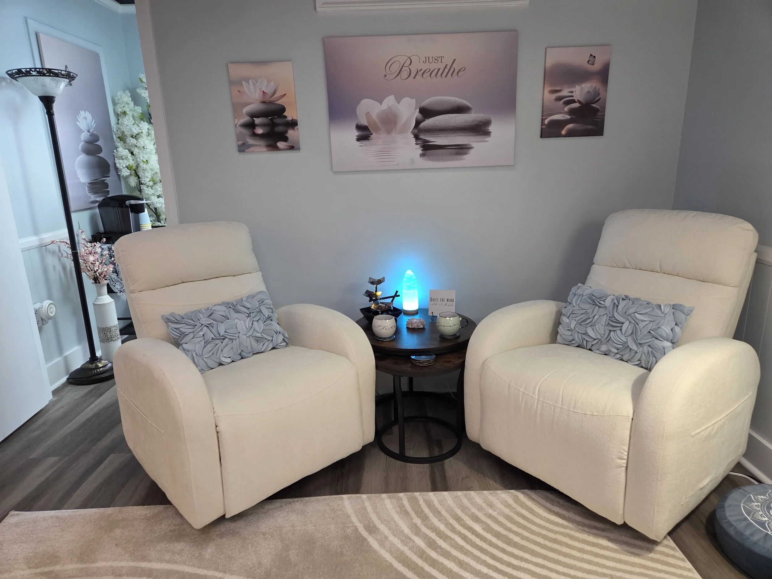 Zensational Design creates sacred spaces that support healing, mindfulness, and inner alignment. Through intentional design, we transform rooms or quiet corners into personalized sanctuaries that inspire peace, clarity, and purpose.