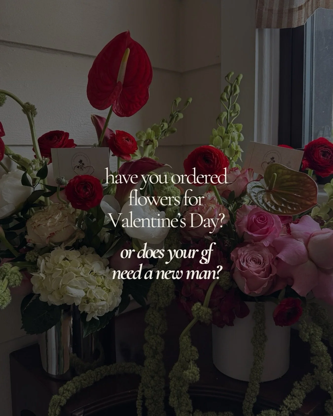 Valentine&rsquo;s Day pre-orders will be closing soon! 🚨

DM or email for more information on our custom V-Day bouquets + to place your order before it&rsquo;s too late 🌸

Local pick-up + delivery available in Palm Beach County.