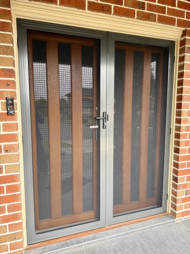 New security fly screen front door fitted by Safehaus