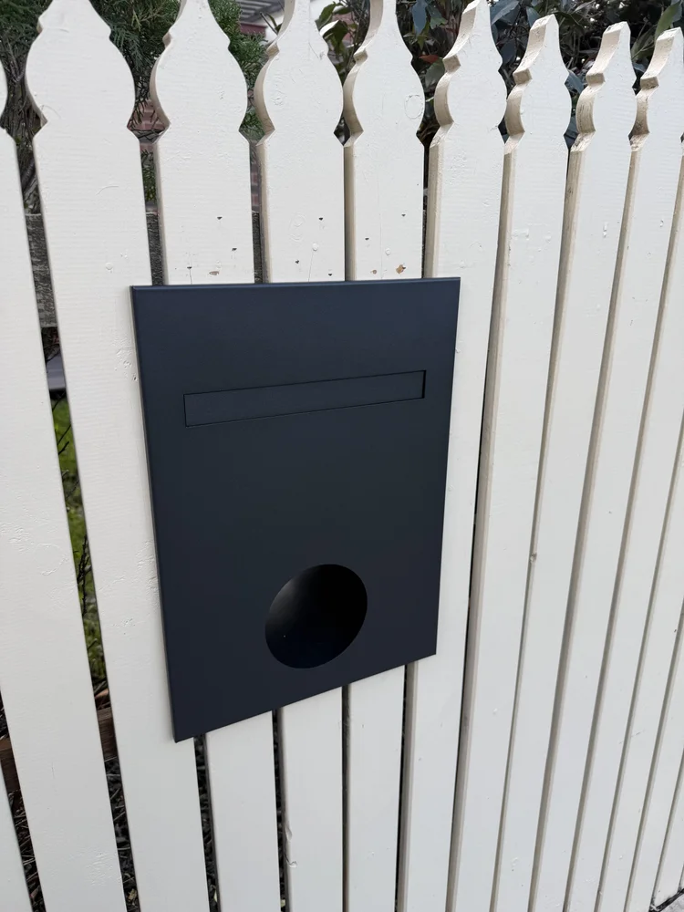Lockable mailbox and parcel box fitted by Safehaus