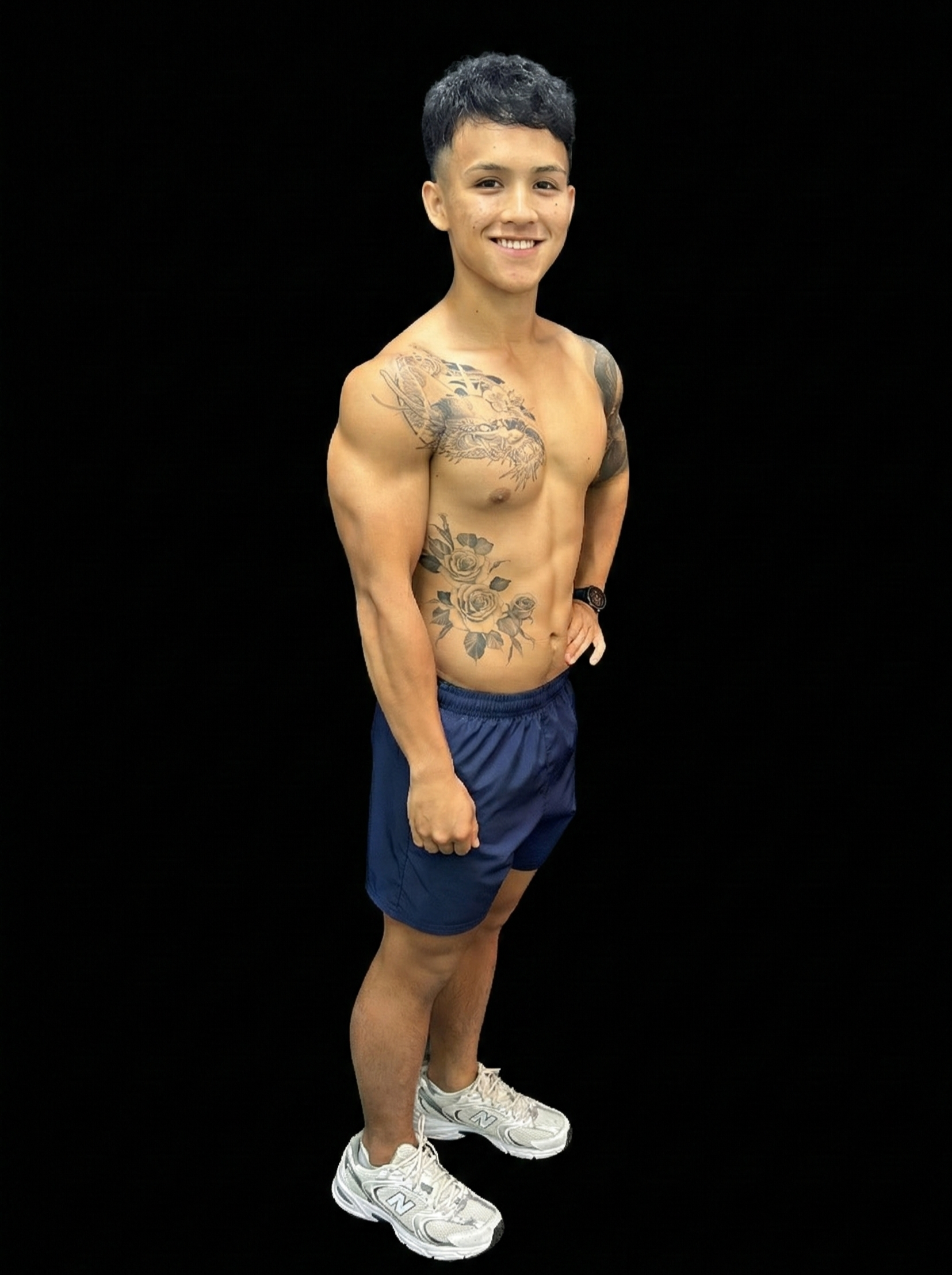 Showcasing Henson Miles Trainer at the pit