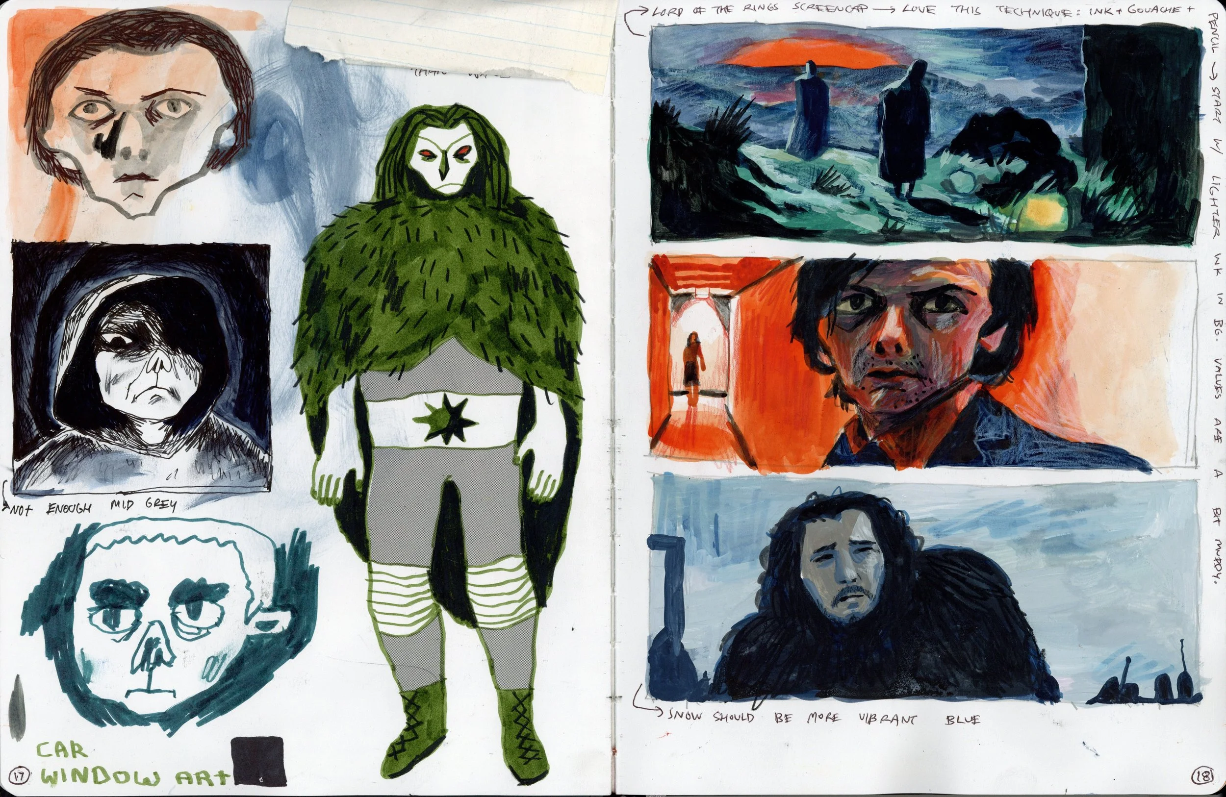 lord of the rings, severance, game of thrones, comic, ink, screen tone