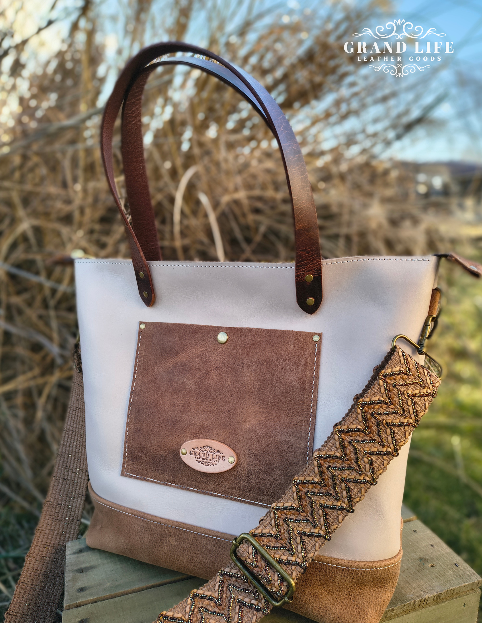 handcrafted leather accent adjustable strap brown4.png