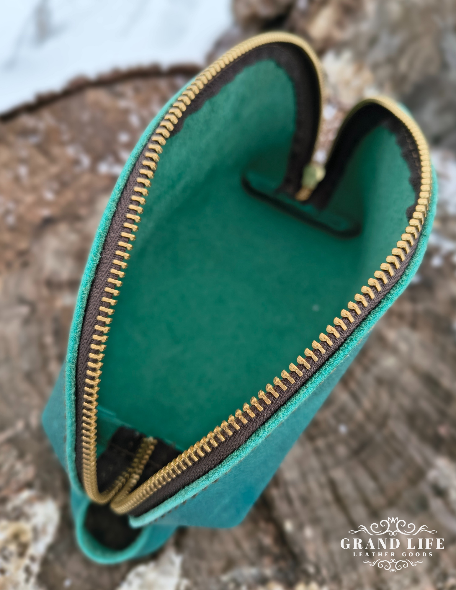 leather crescent pouch personal care travel bag tealopen.png