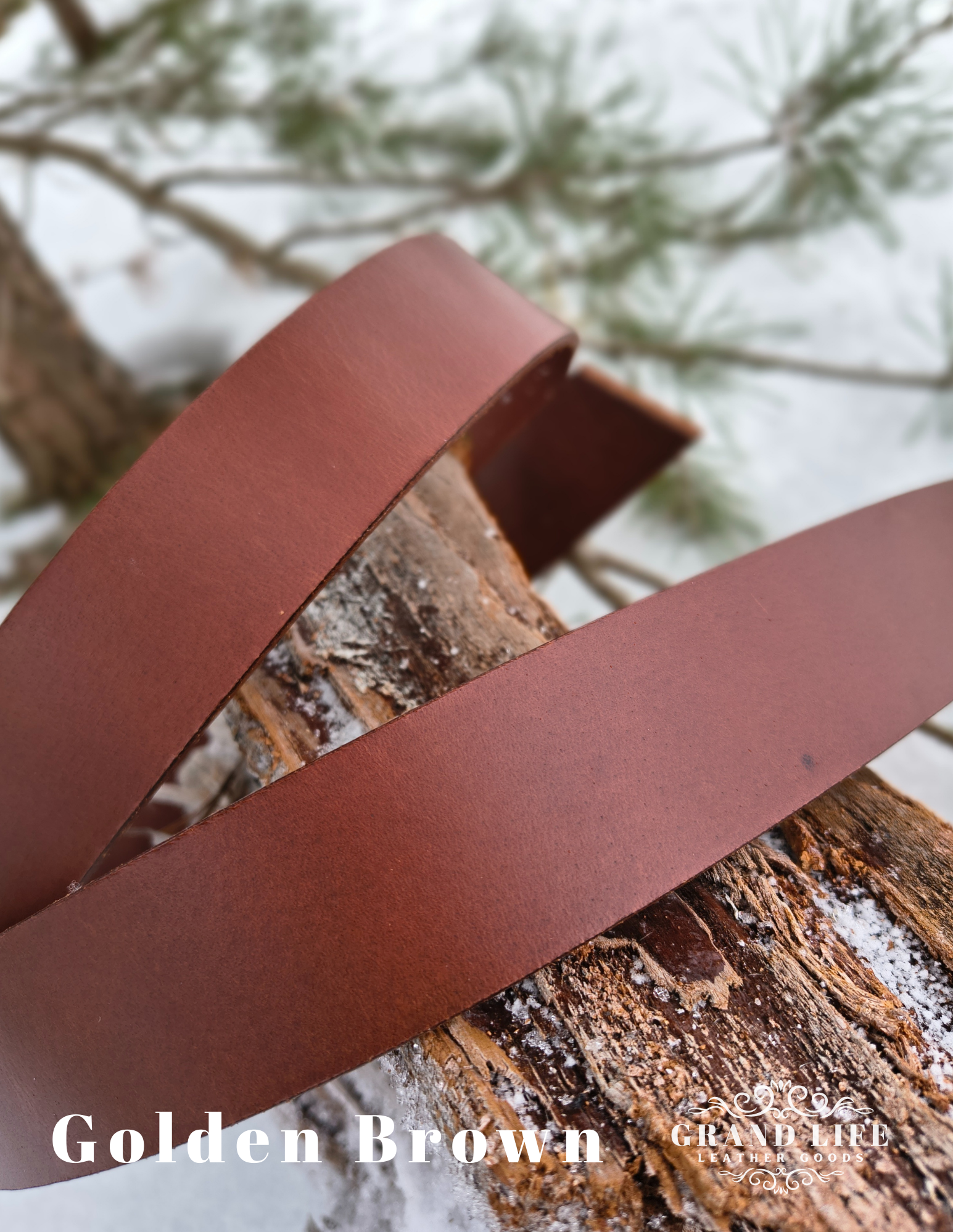 Custom Leather Belts golden brown belt