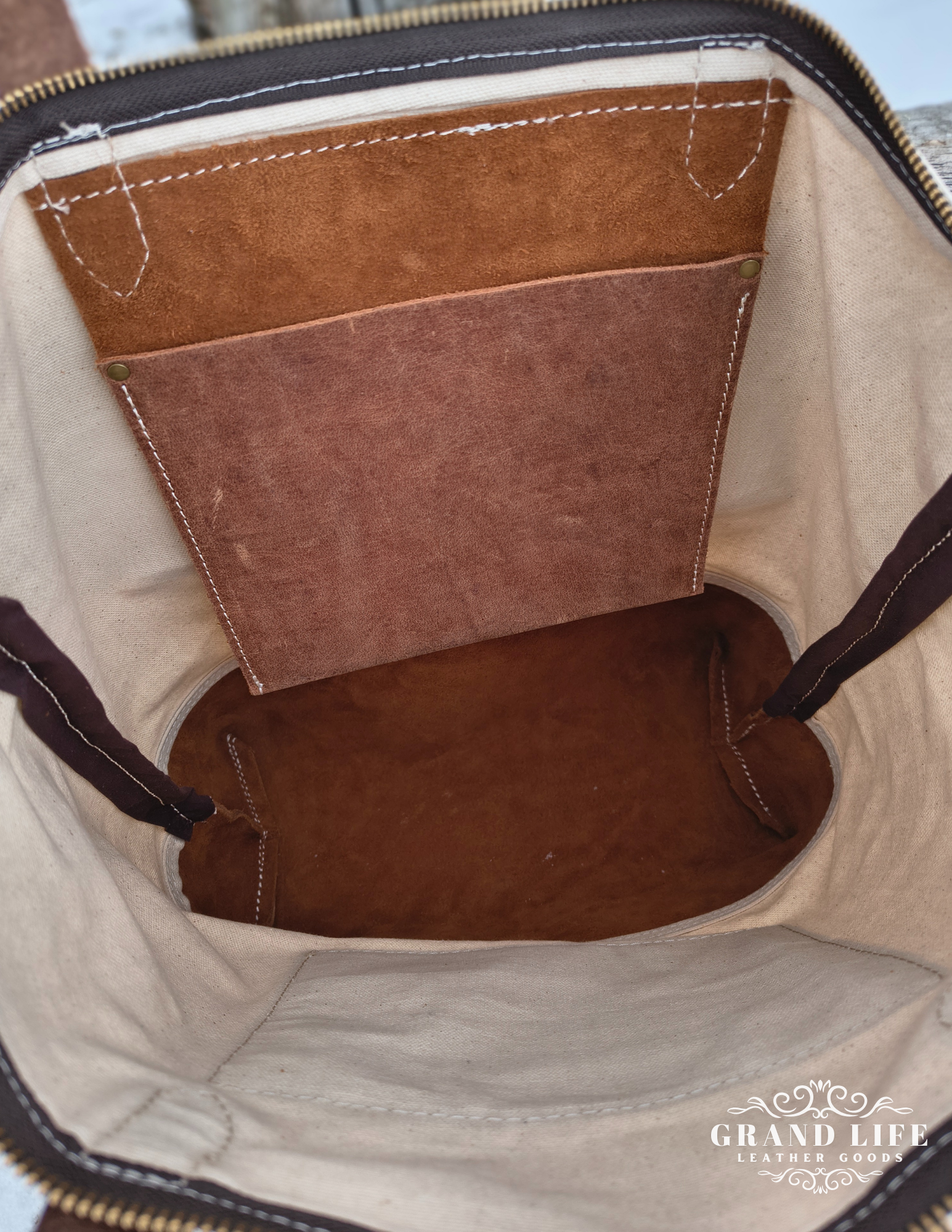 natural canvas leather tote bag interior.png
