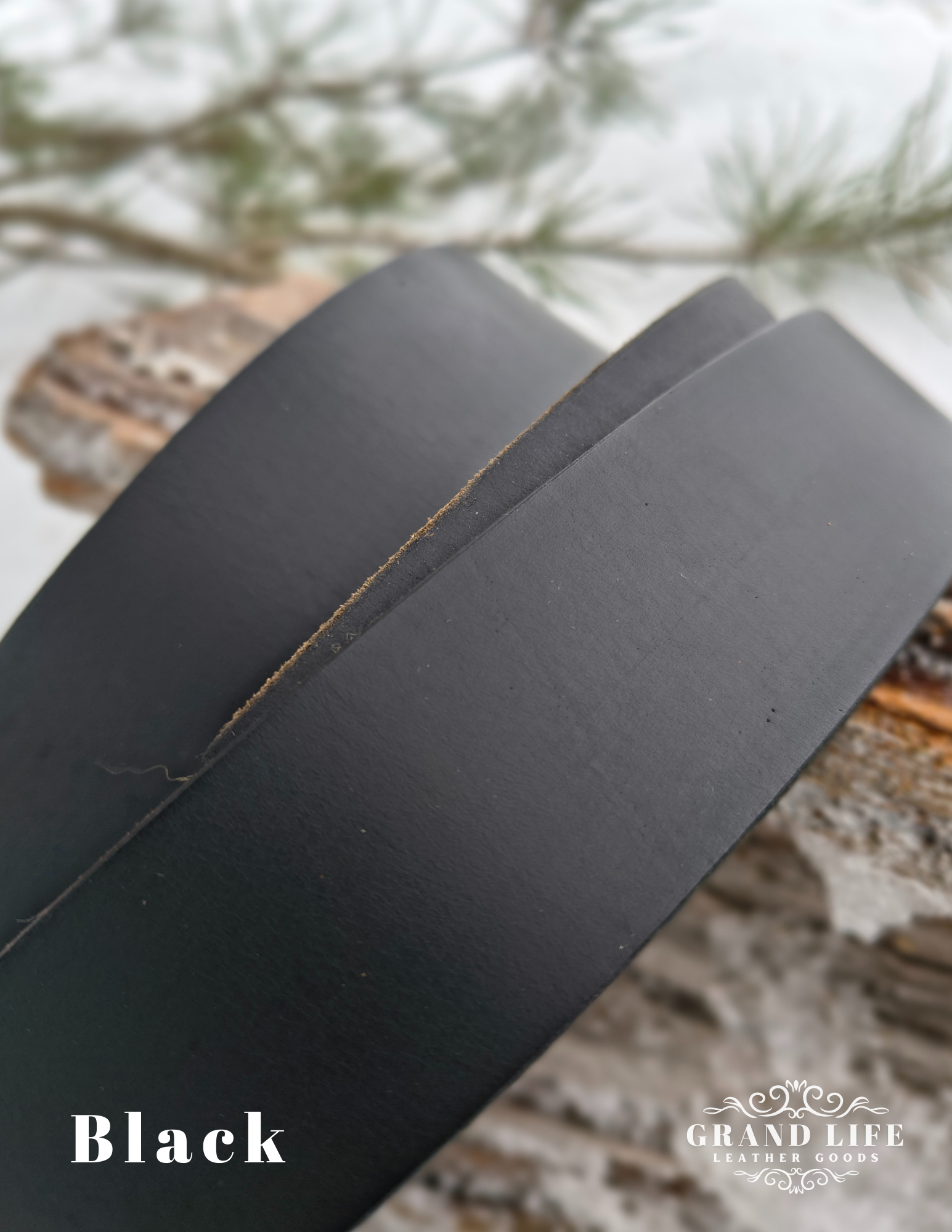 Custom Leather Belts black