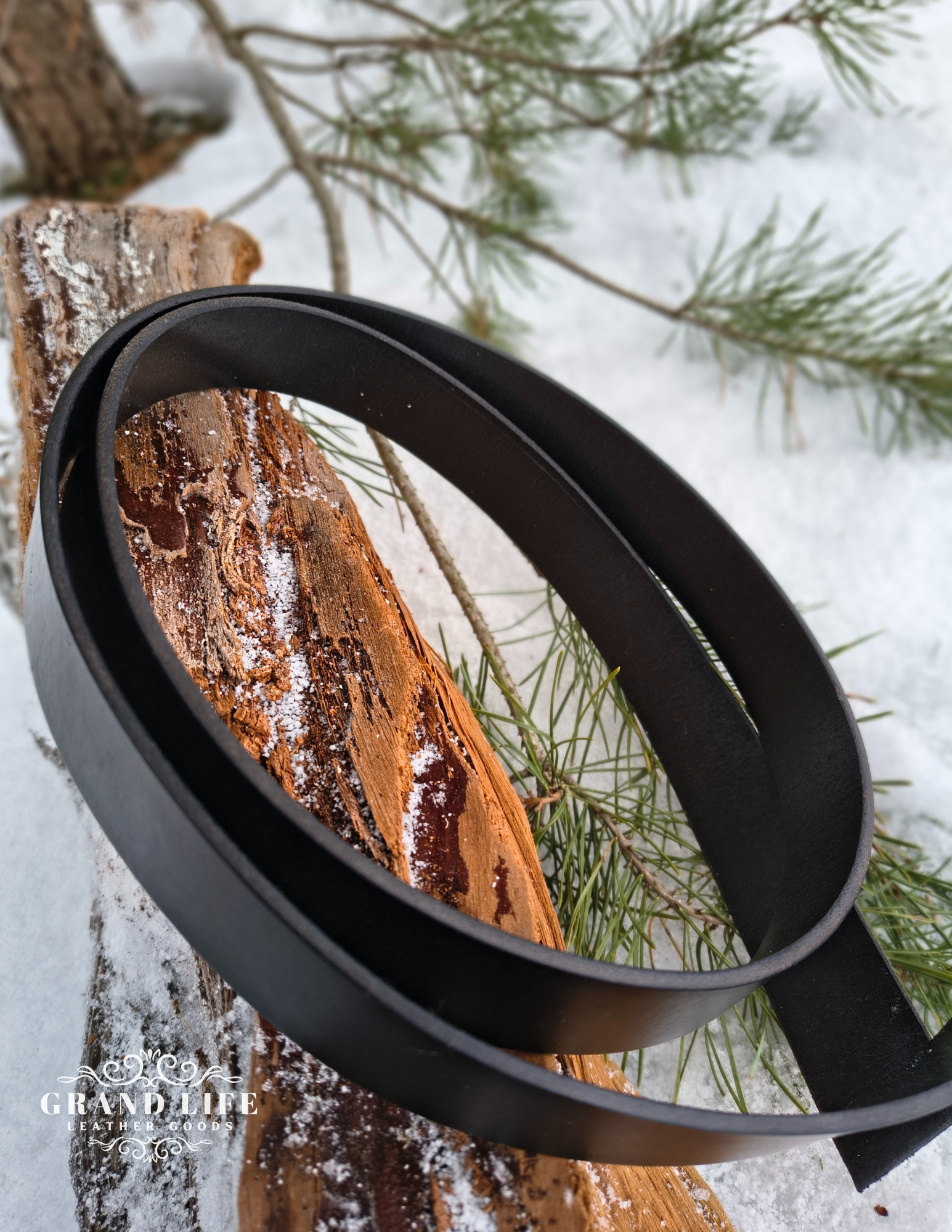 Custom Leather Belts black belt