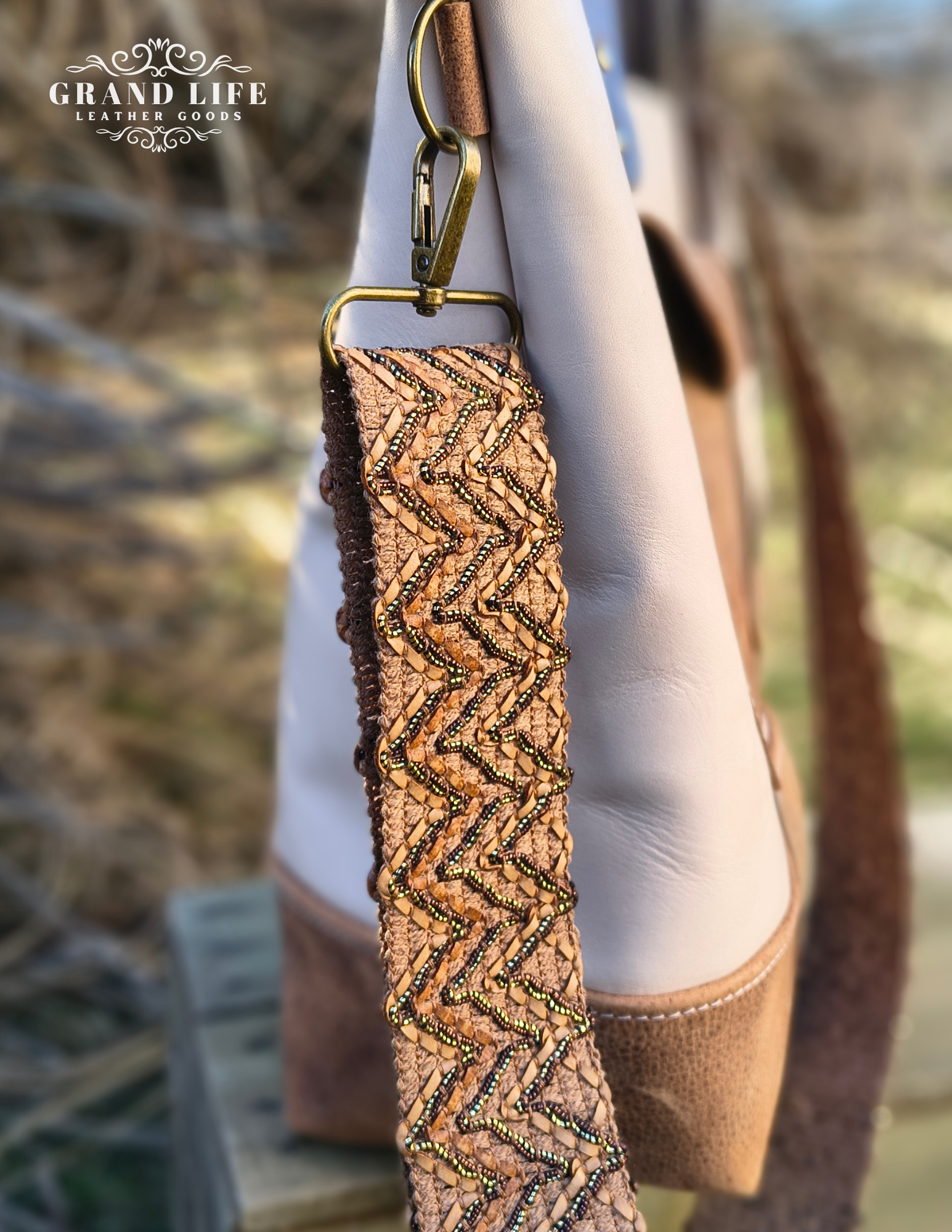 handcrafted leather accent adjustable strap brown3.png