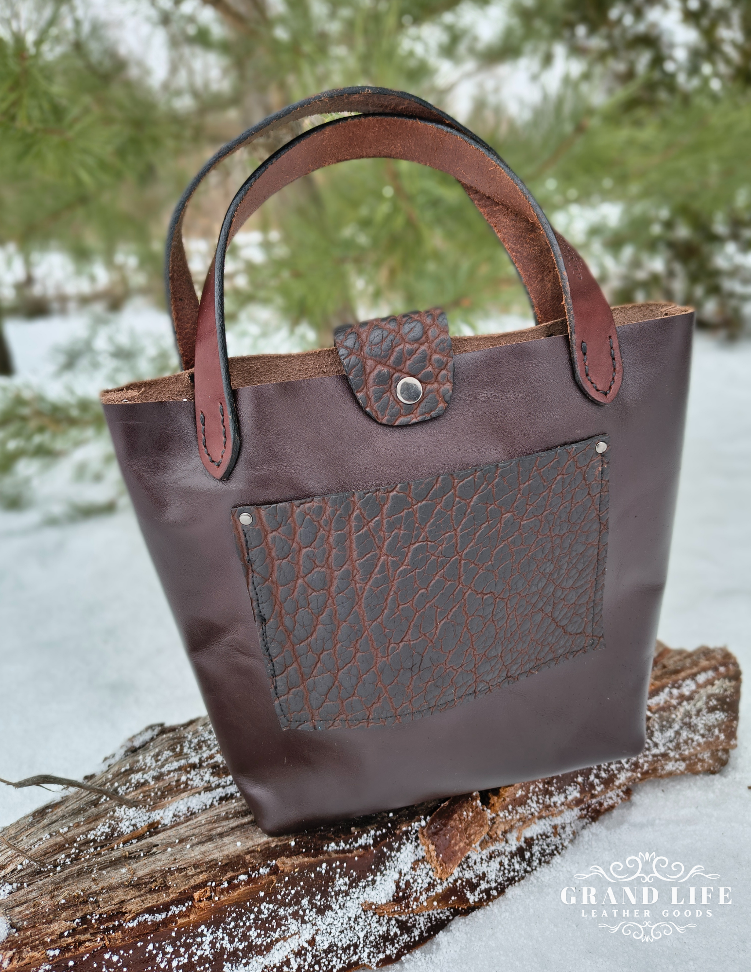 Three-Quarter Purse - Brown Bison