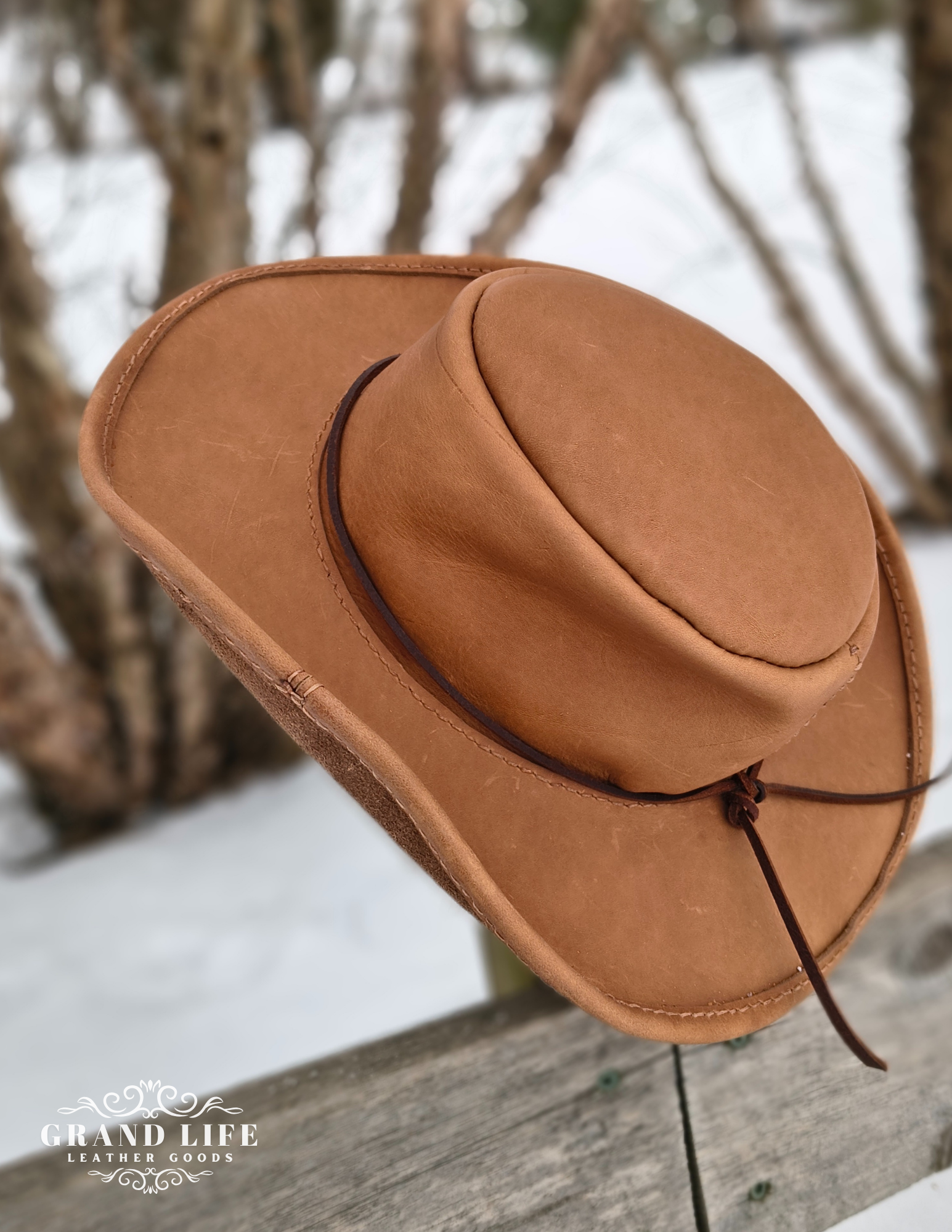 handcrafted handstitched leather bounty hunter cowboy hat2.png