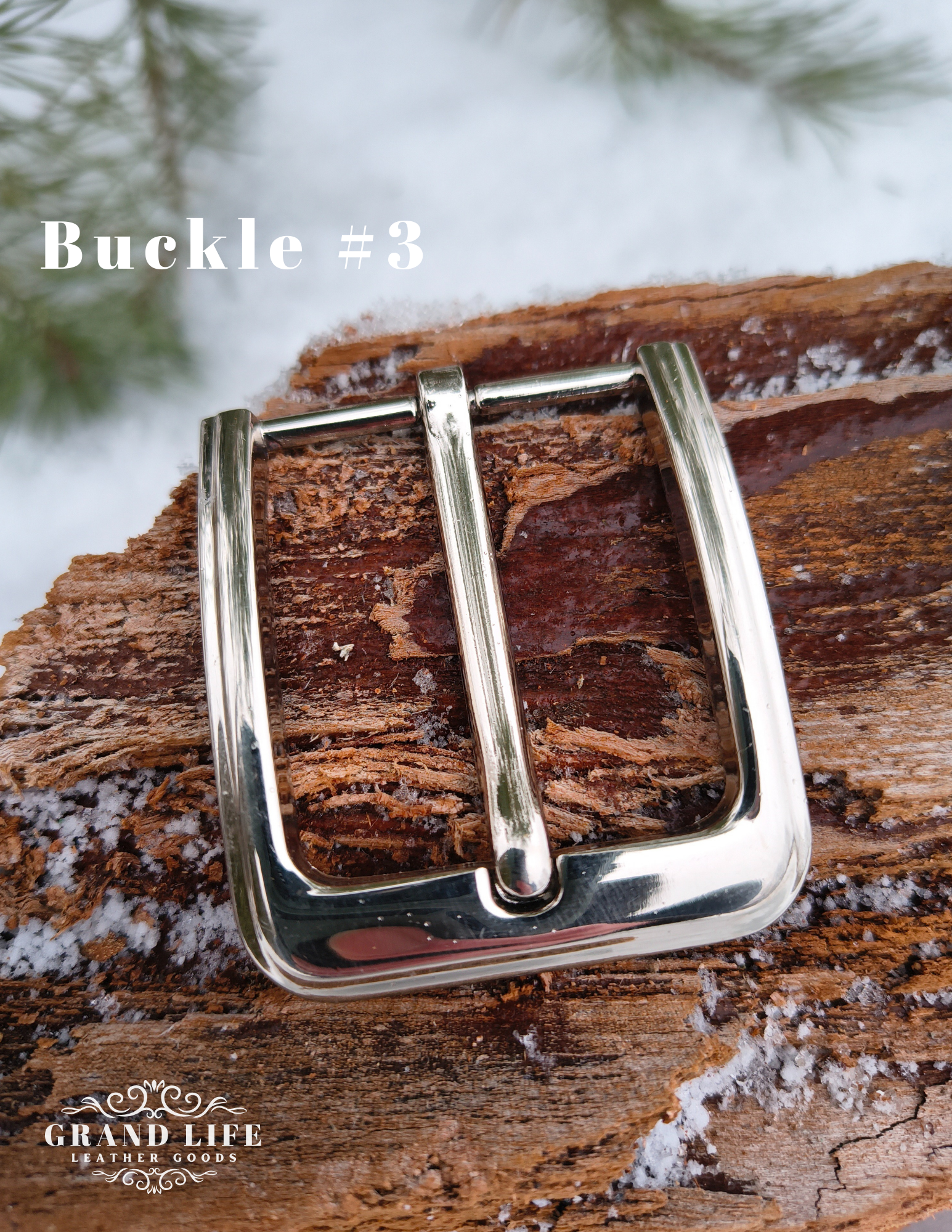 Custom Leather Belts buckle #3