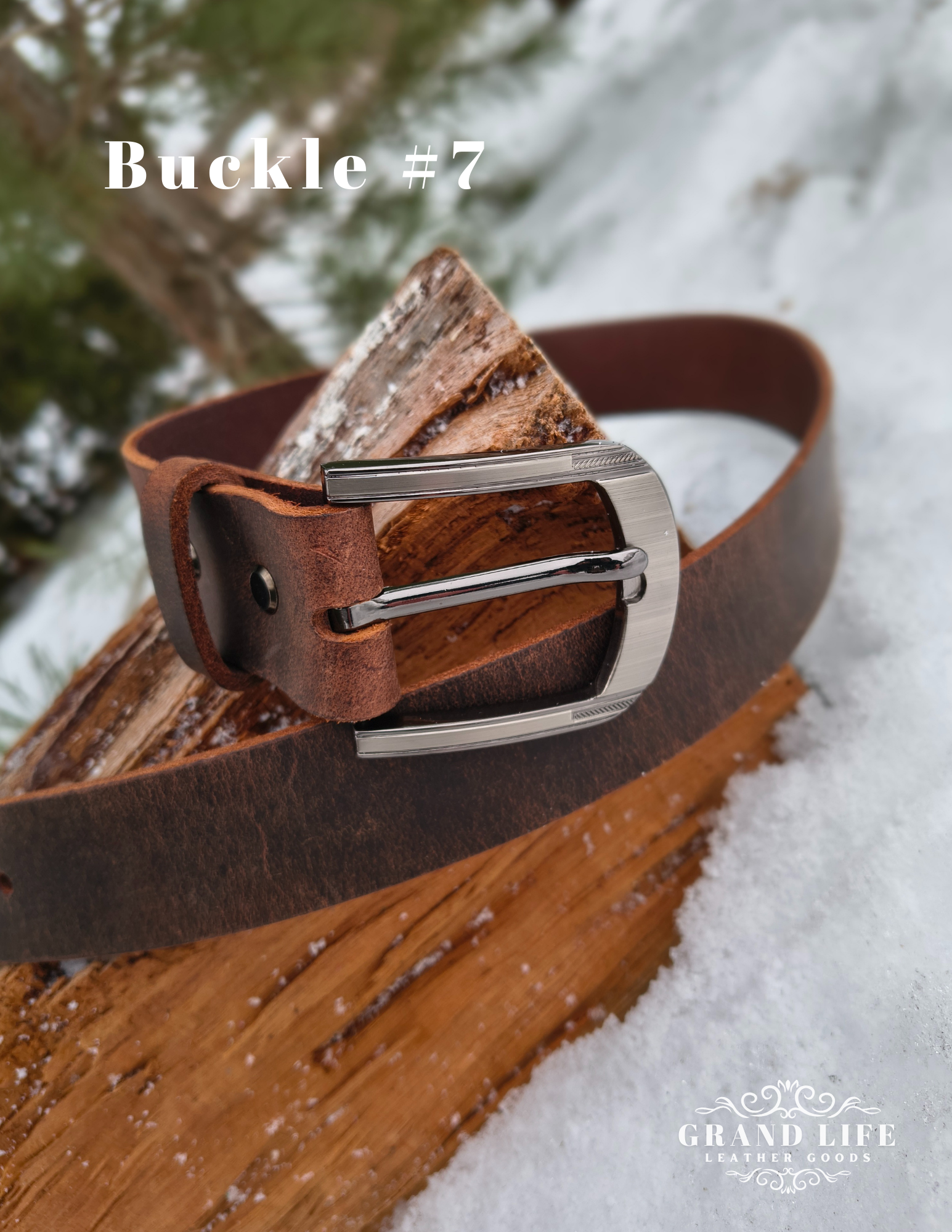 Custom Leather Belts buckle #7