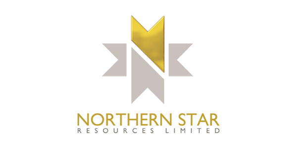 Logo of Northern Star Resources Limited featuring a stylized gold and gray star design.
