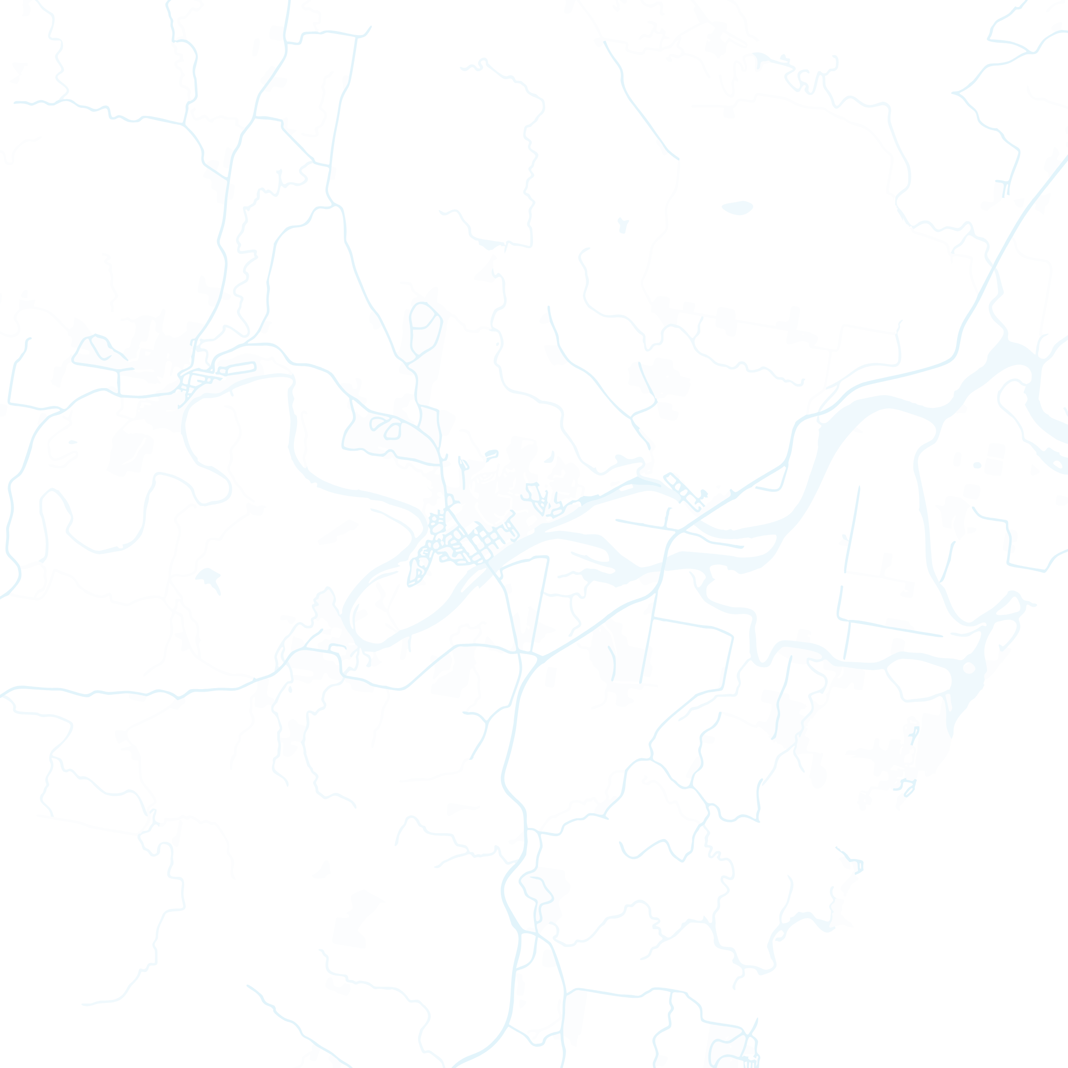 Blue‑black map of NSW waterways and rivers in blue – visualising regional resource planning for Blue Sky.